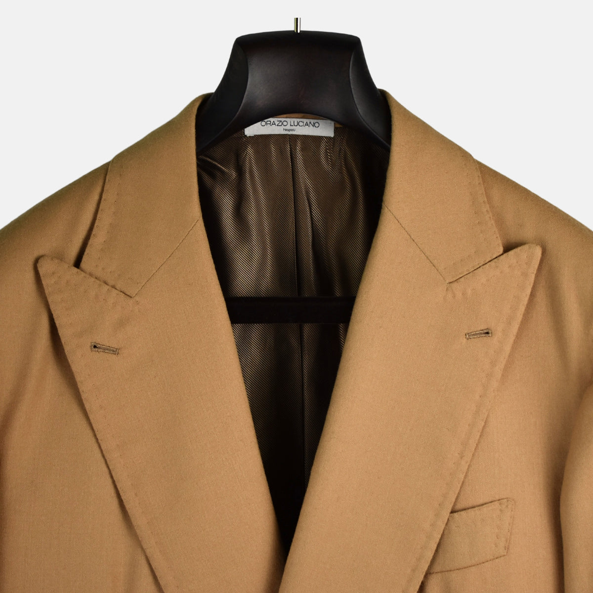 Beigefarbener Wollblazer (EU 50)