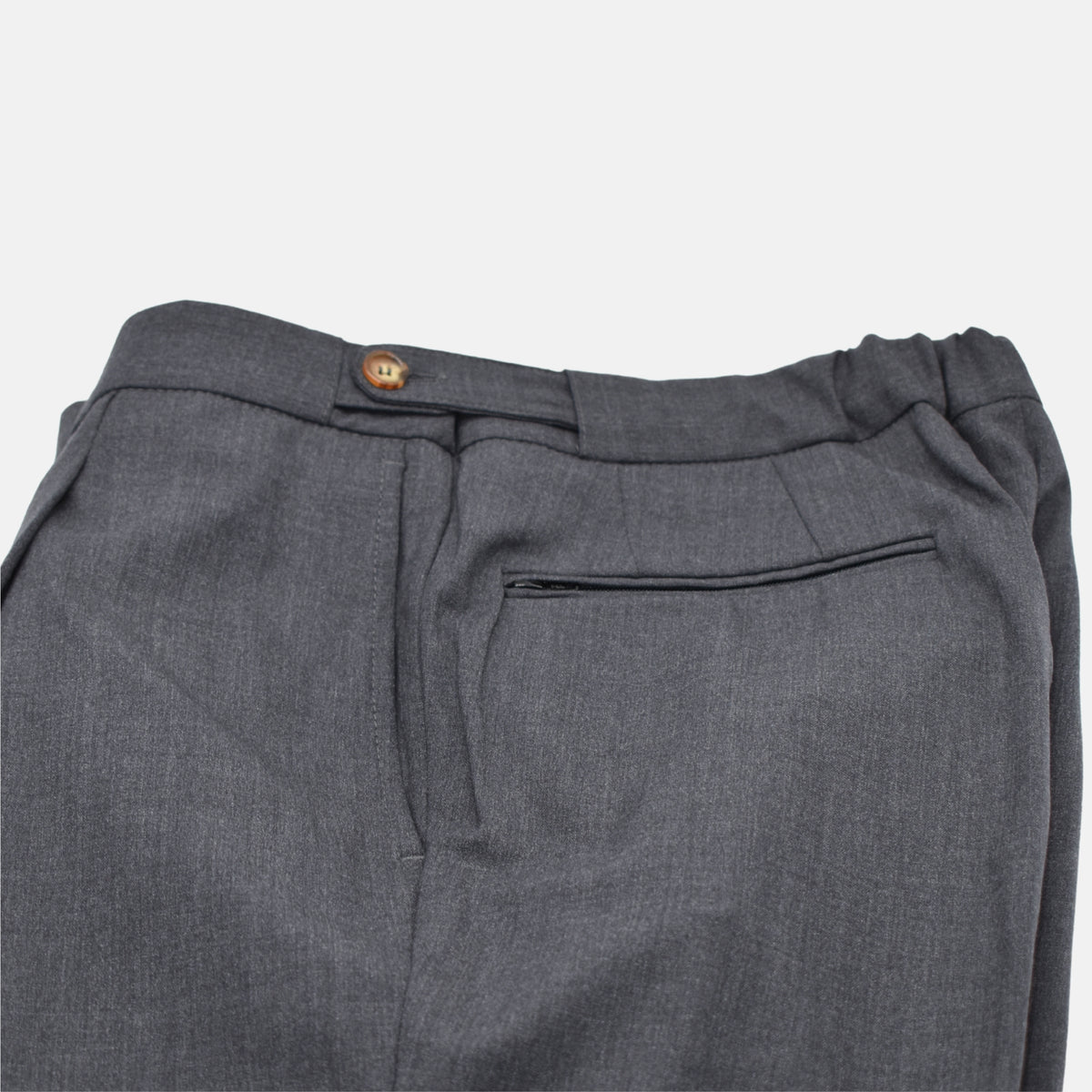 Gray Trousers made of Wool/Polyamide/Elastane (EU 48 / 54 / 56)