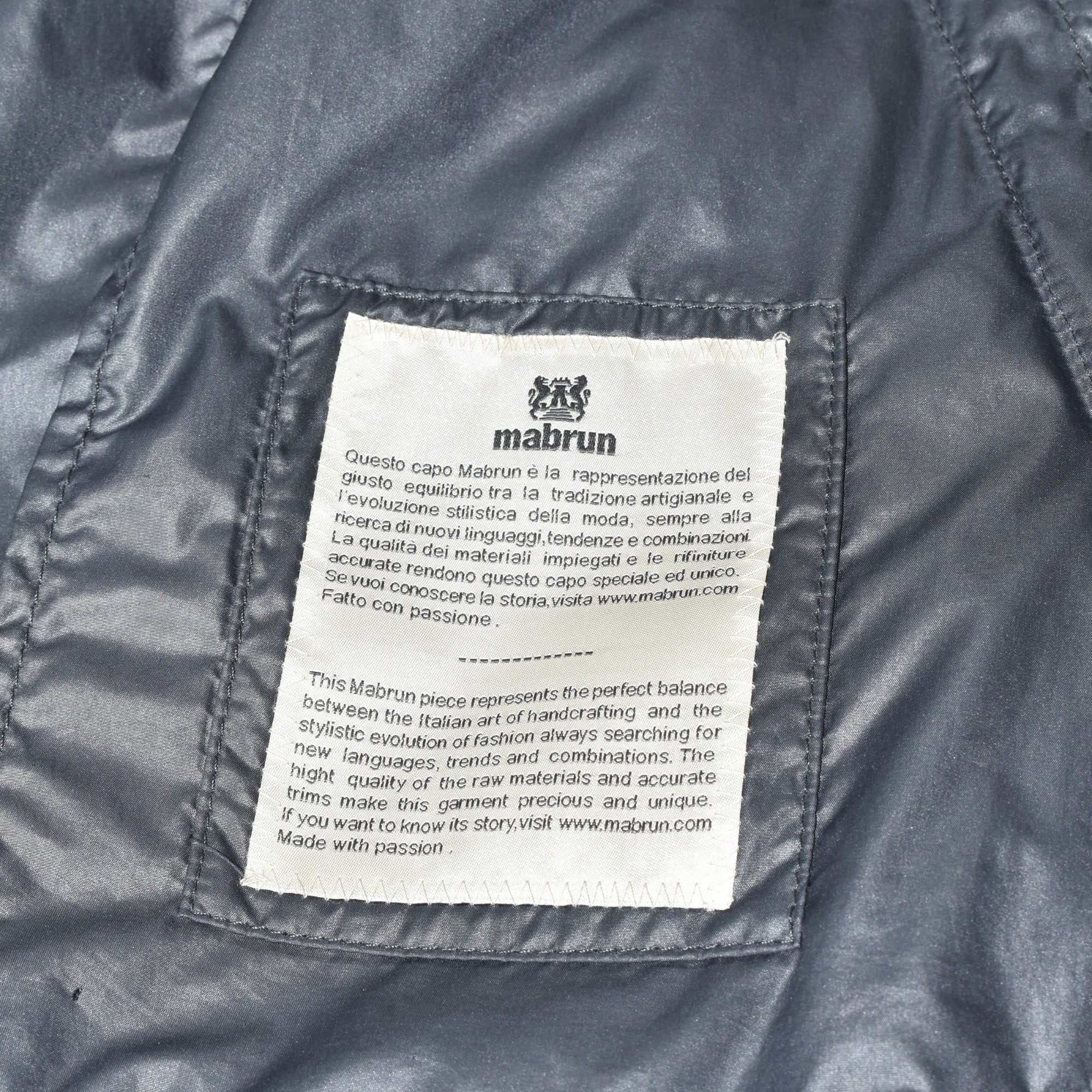 Blue Quilted Jacket made of Polyamide (EU 52)