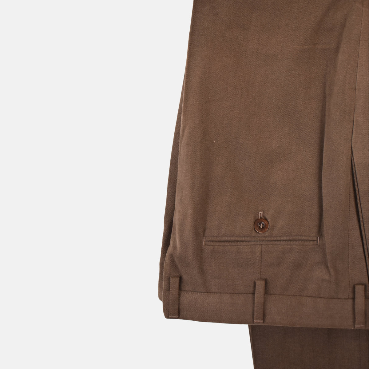 Brown Trousers made of Cotton (EU 56)