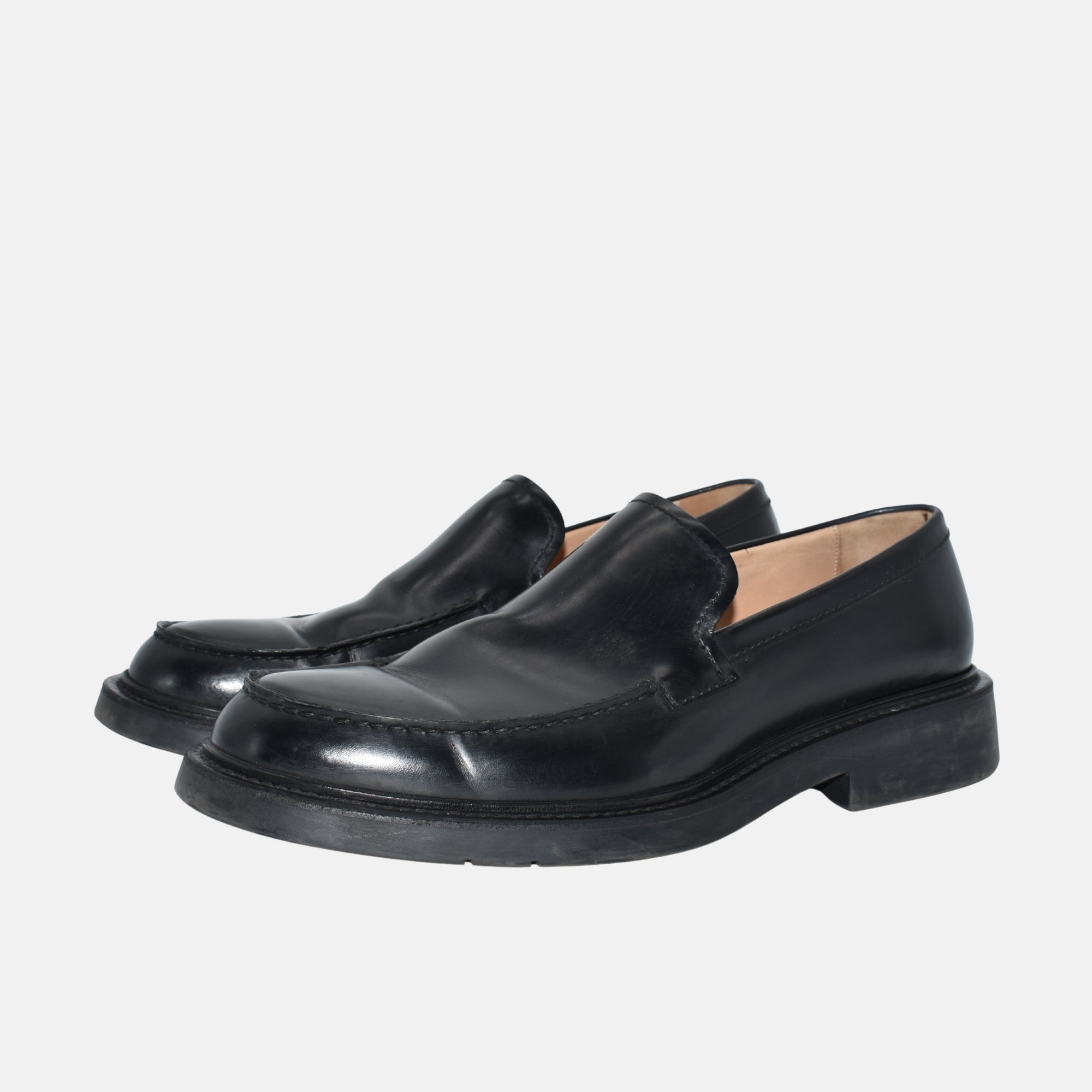 Black Shoes made of Leather (EU 43)