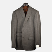 Brown Checked Suit made of Wool/Mohair/Cashmere (EU 54)