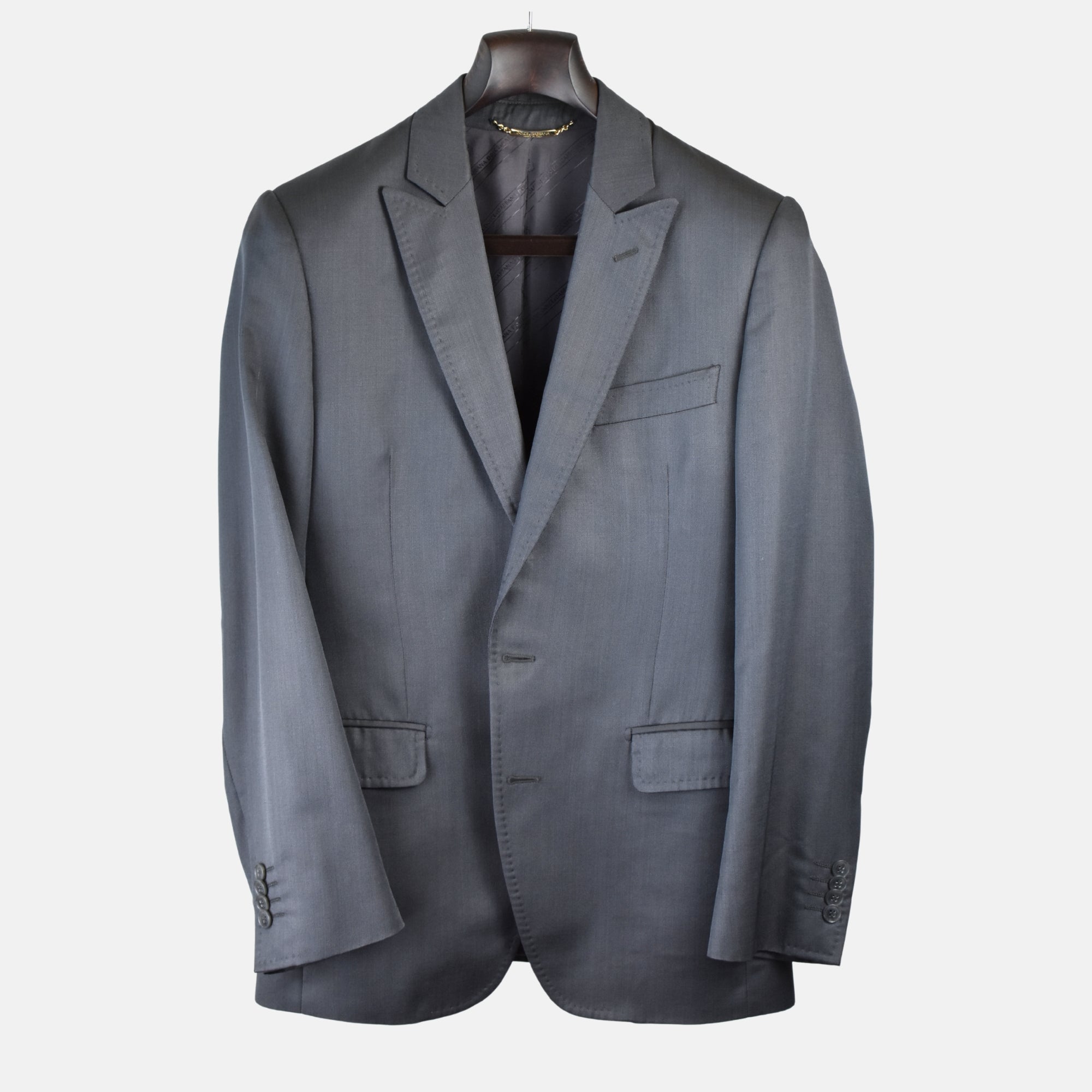 Gray Suit made of Virgin Wool/Silk (EU 46)