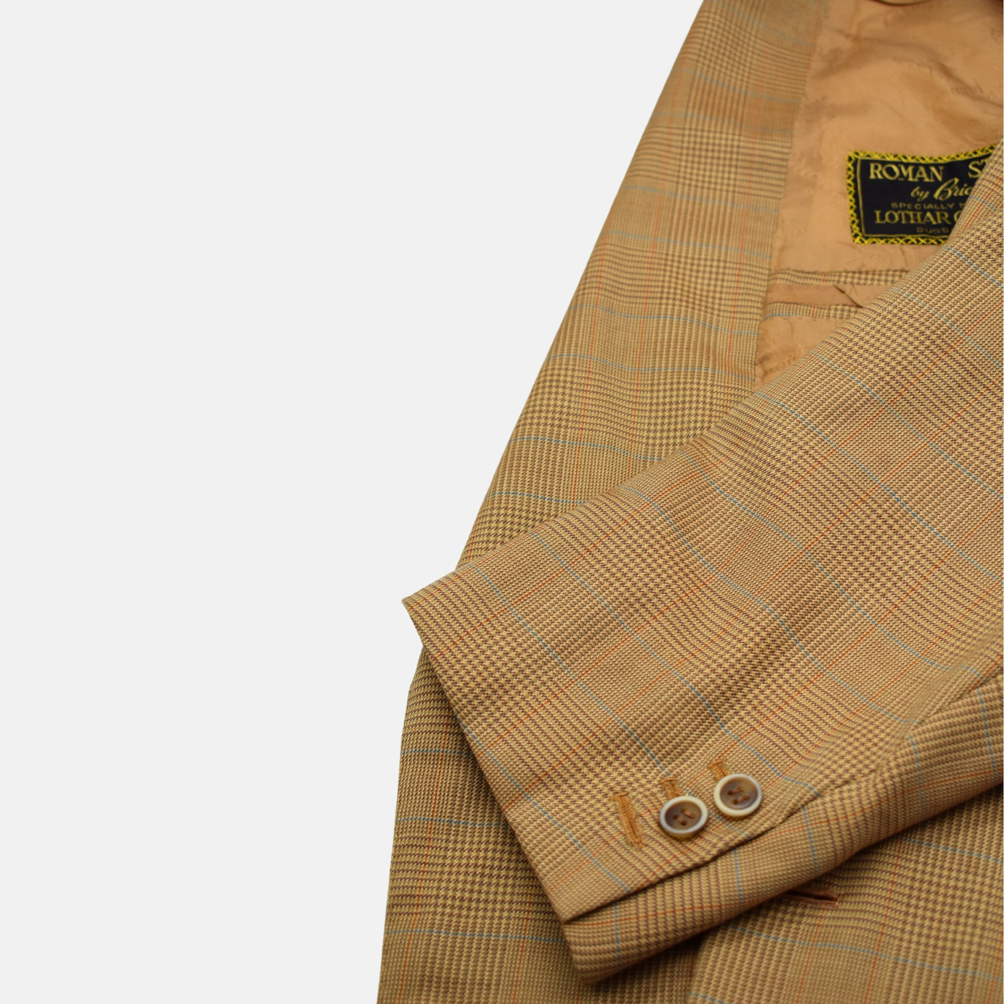 Multicoloured Checkered Blazer made of Wool/Silk (EU 50)