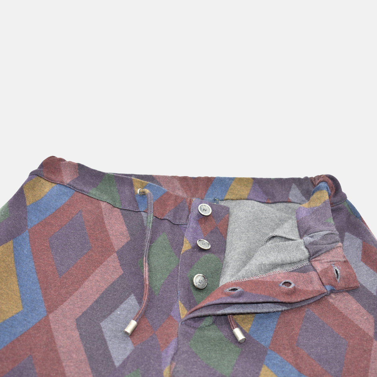 Multicoloured Patterned Jogg Pants made of Cotton/Polyamide (S)