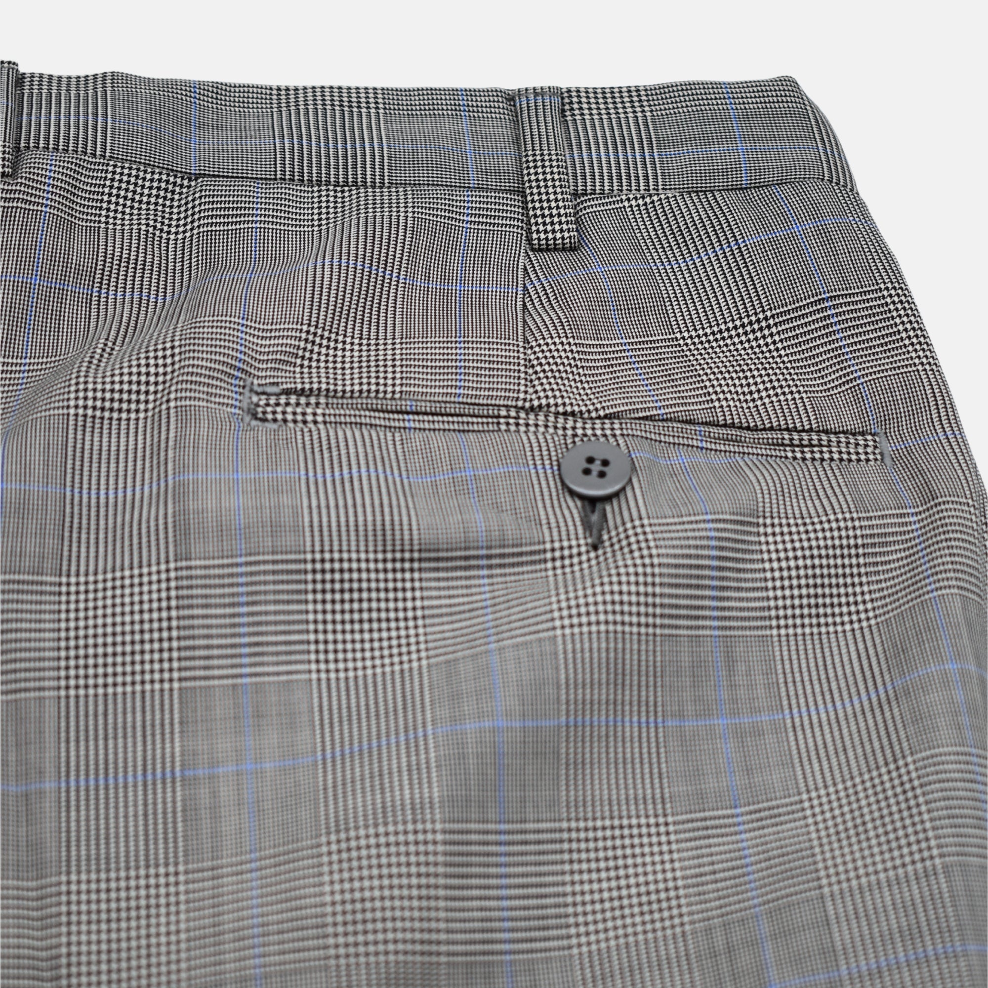 Multicoloured Double Breasted Checkered Suit made of Wool (EU 56)