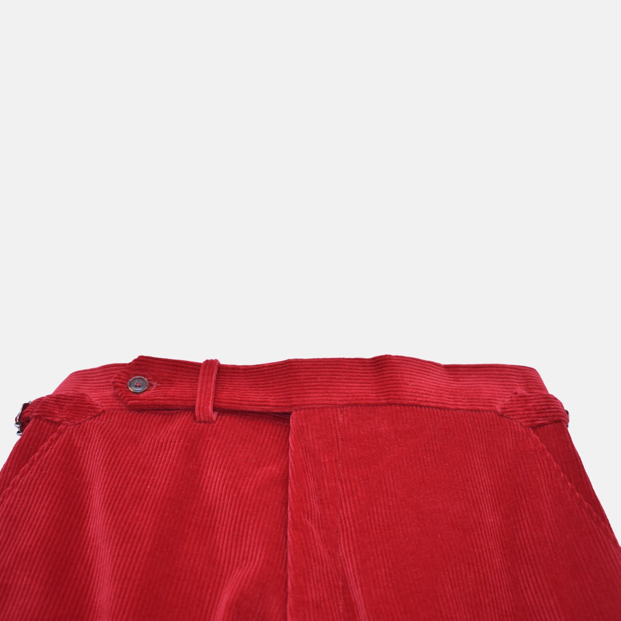 Red Corduroy Trousers made of Cotton (EU 46)