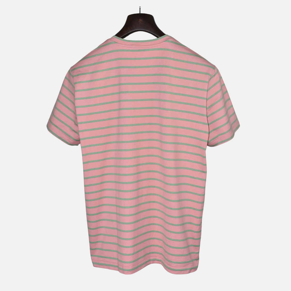 Pink/Green Striped T-Shirt made of (L)