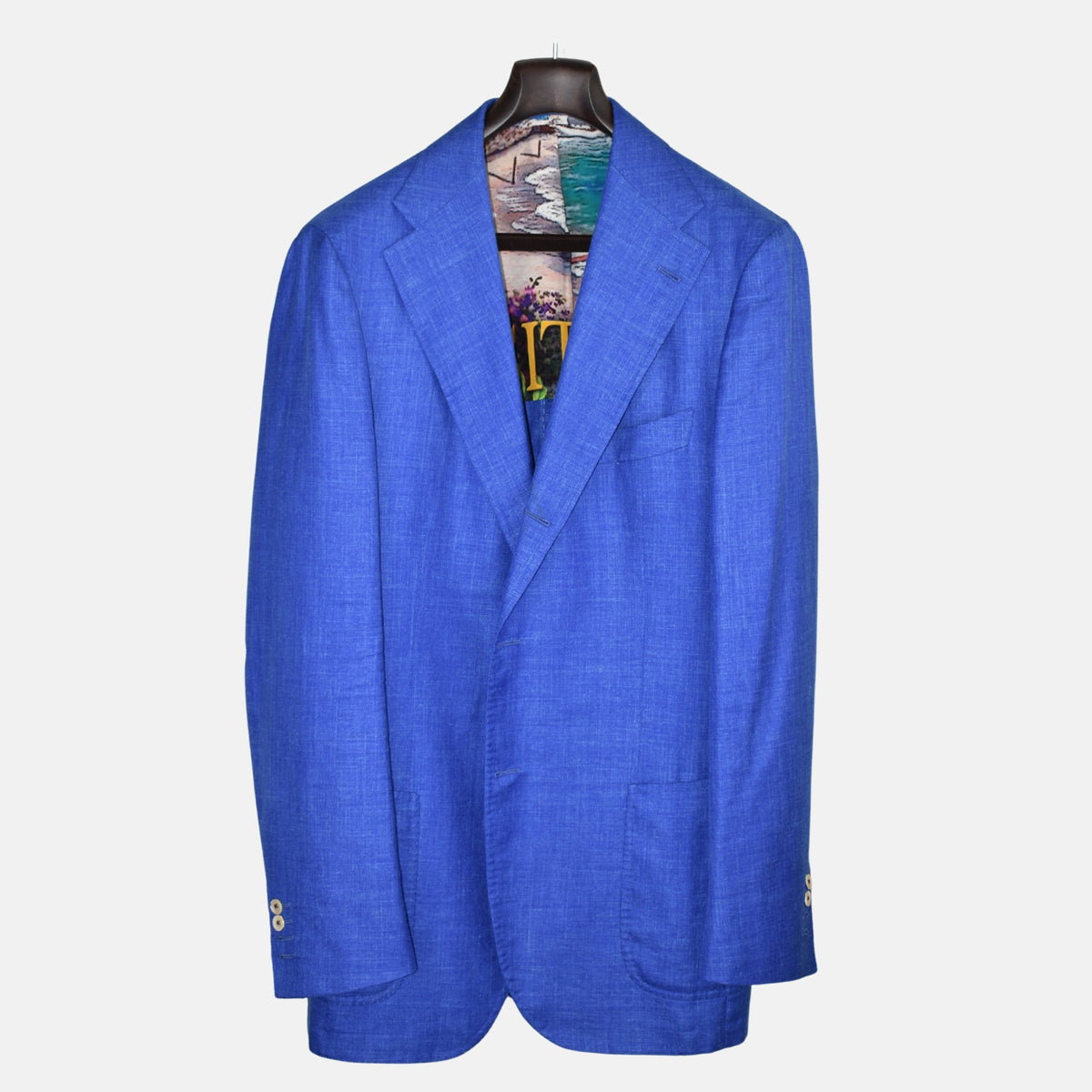 Blue Blazer made of Cotton/Linen/Wool (EU 52L)