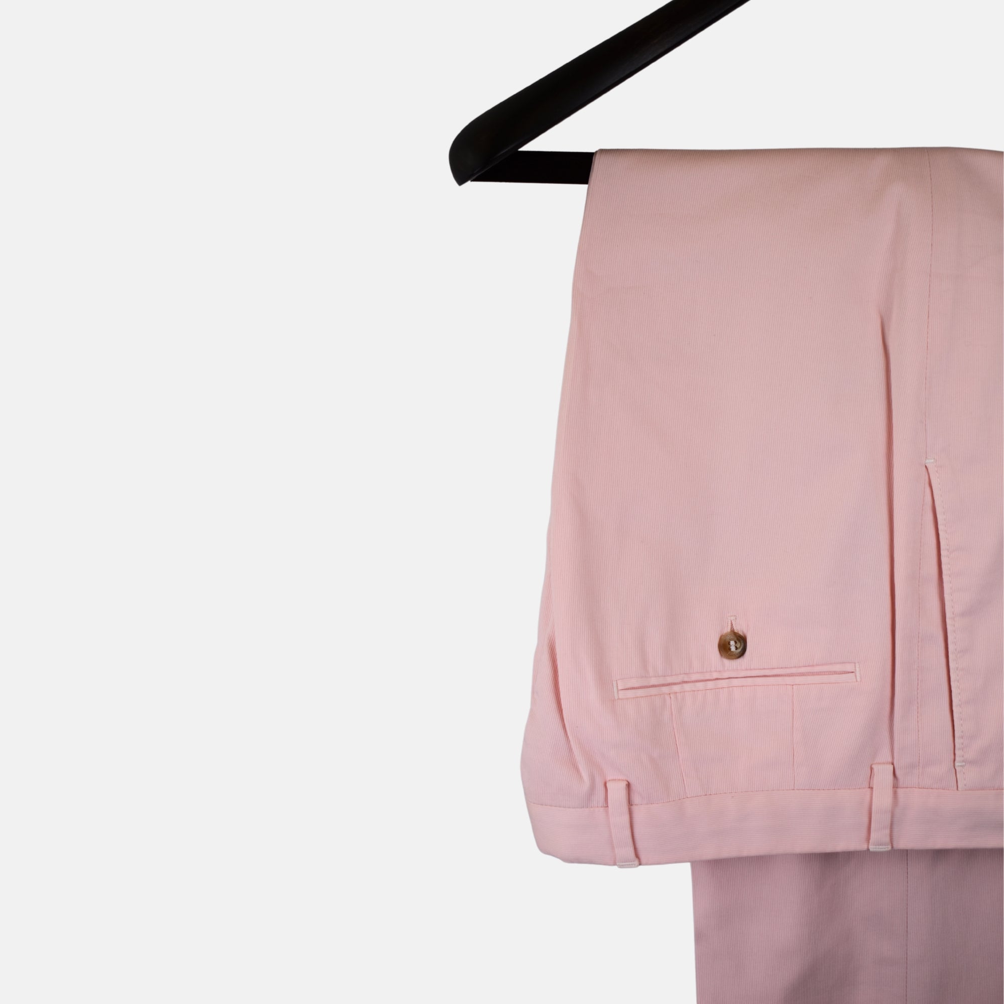 Light Pink Summer Corduroy Trousers made of Cotton (EU 50)