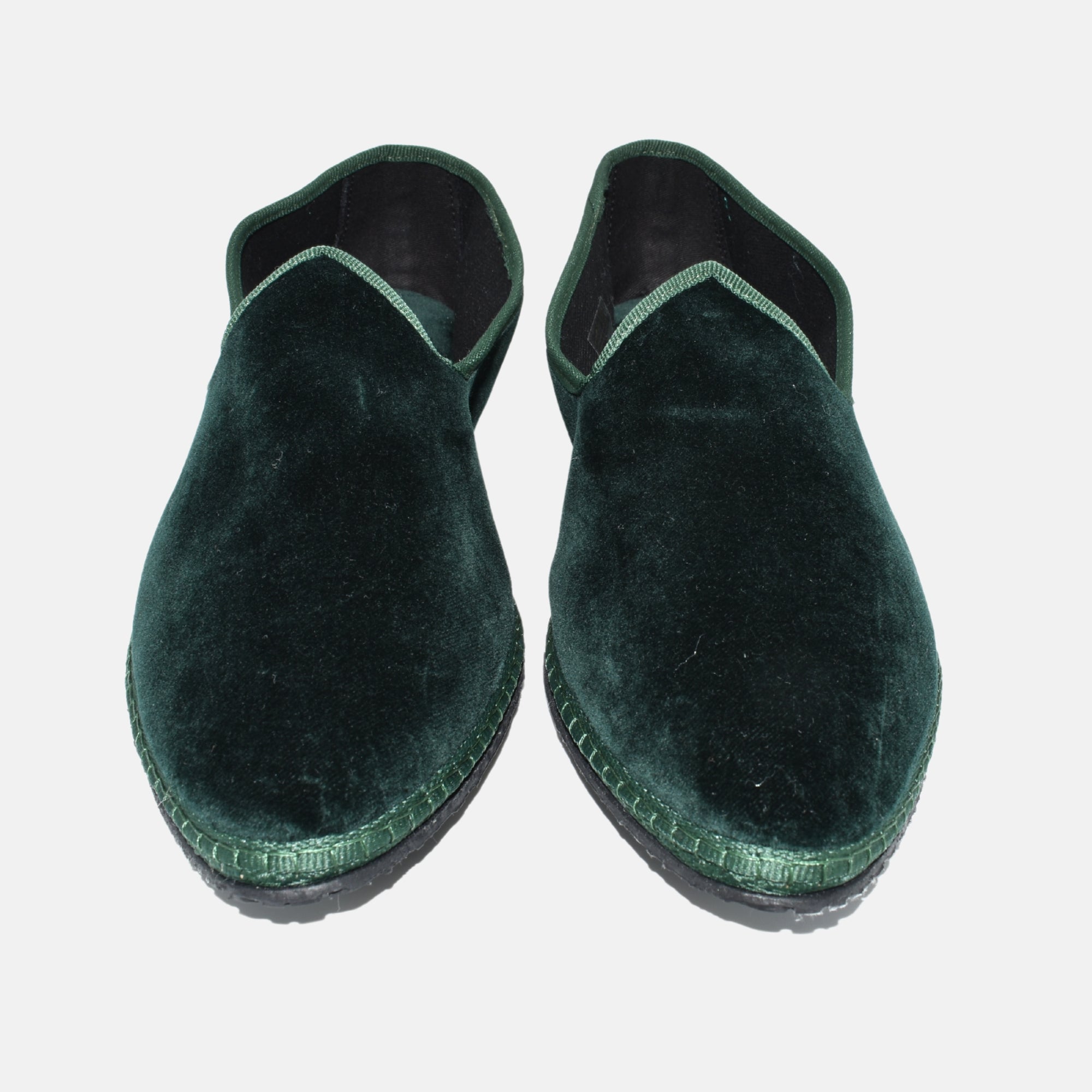 Green Venetian Slipper made of Velvet (EU 42)