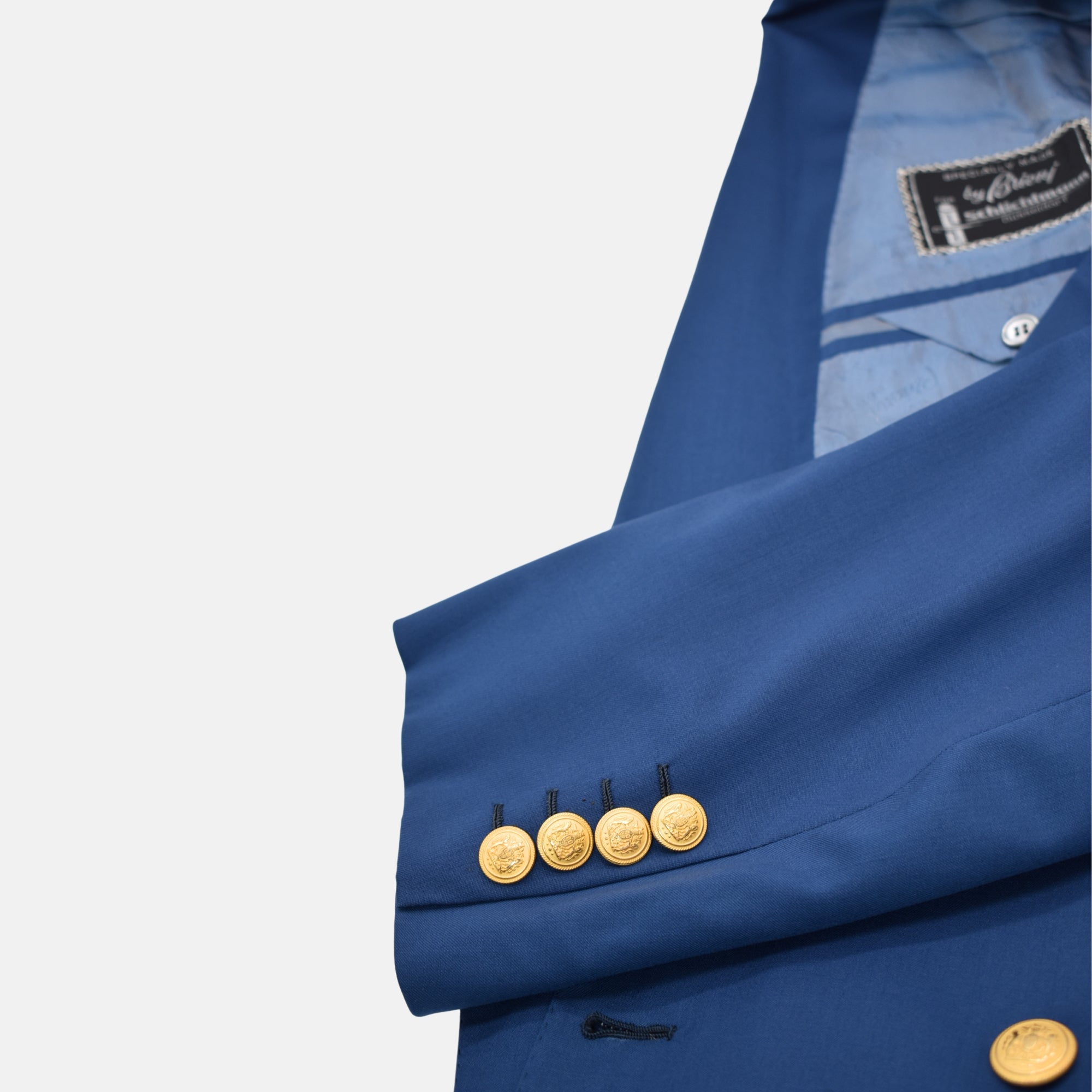 Indigo Blue Double Breasted Blazer made of Wool (EU 52)