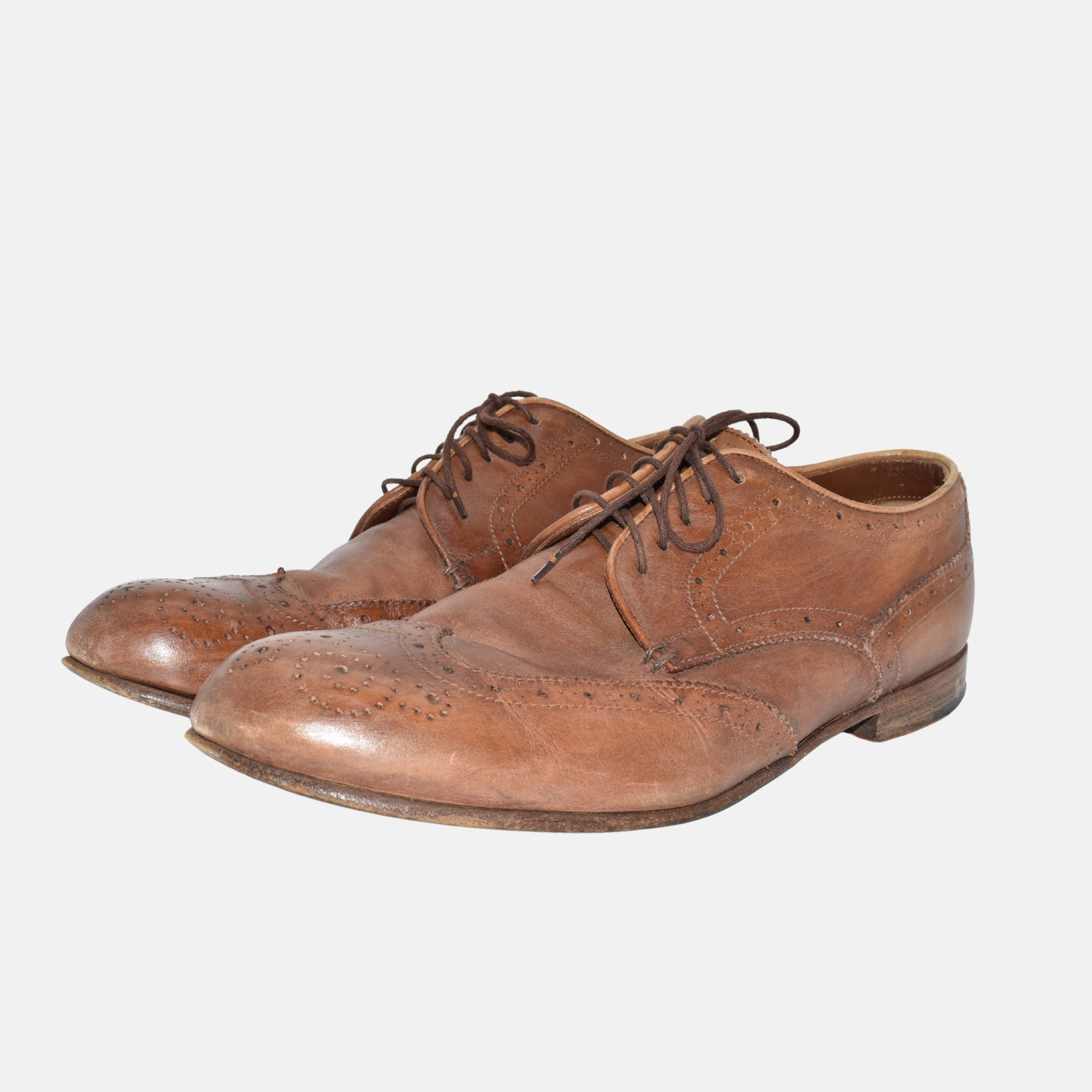 Brown Shoes made of Leather (EU 43.5)