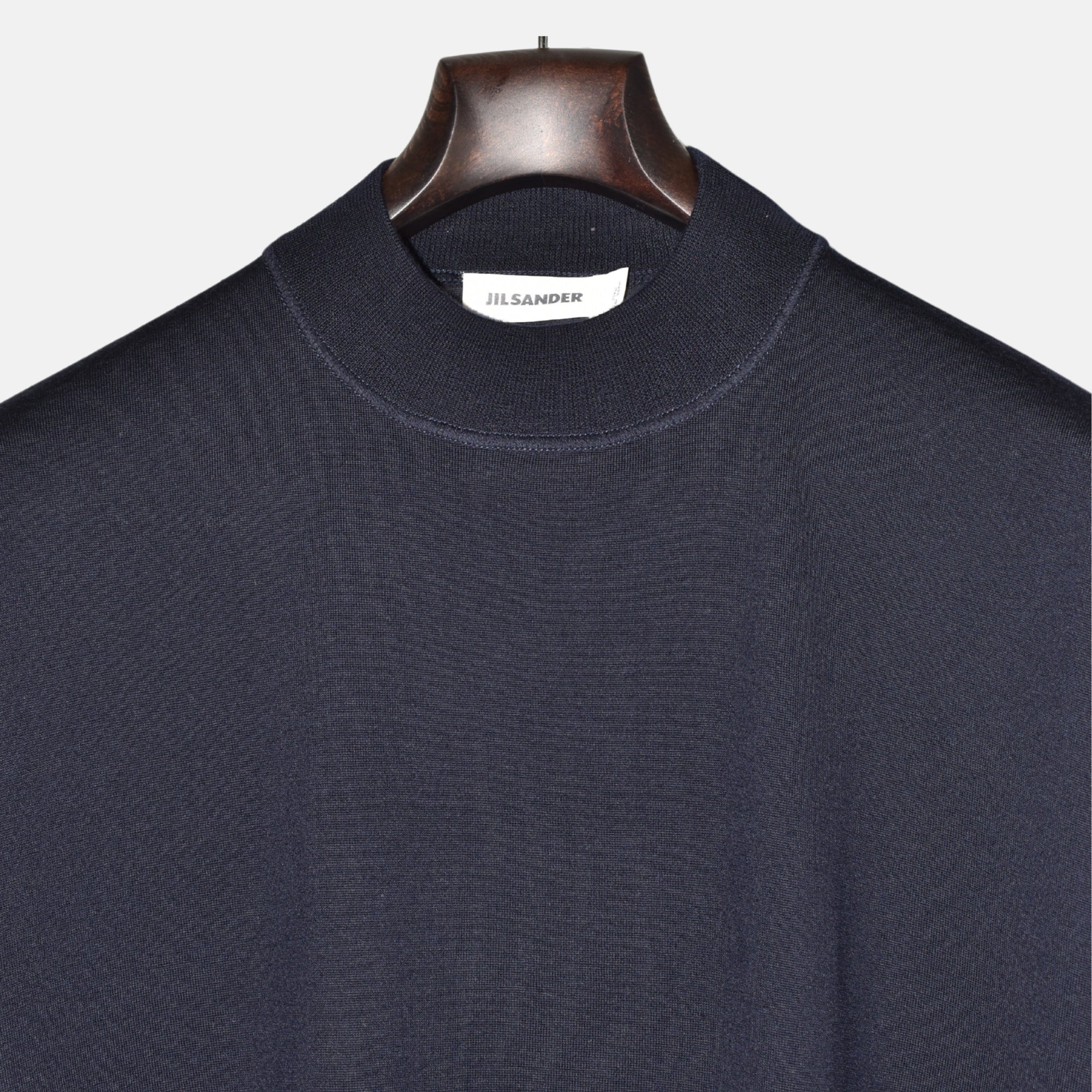 Navy Oversized Sweater made of Virgin Wool (EU 46)