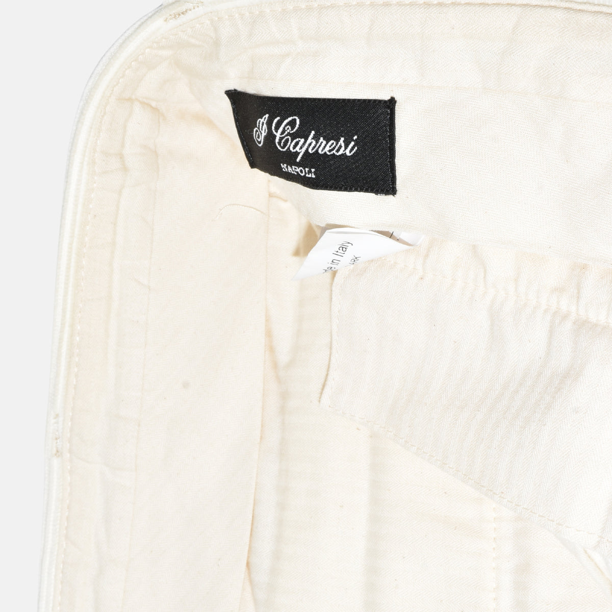 Cream Corduroy Trousers made of Cotton/Polyamid (EU 56)