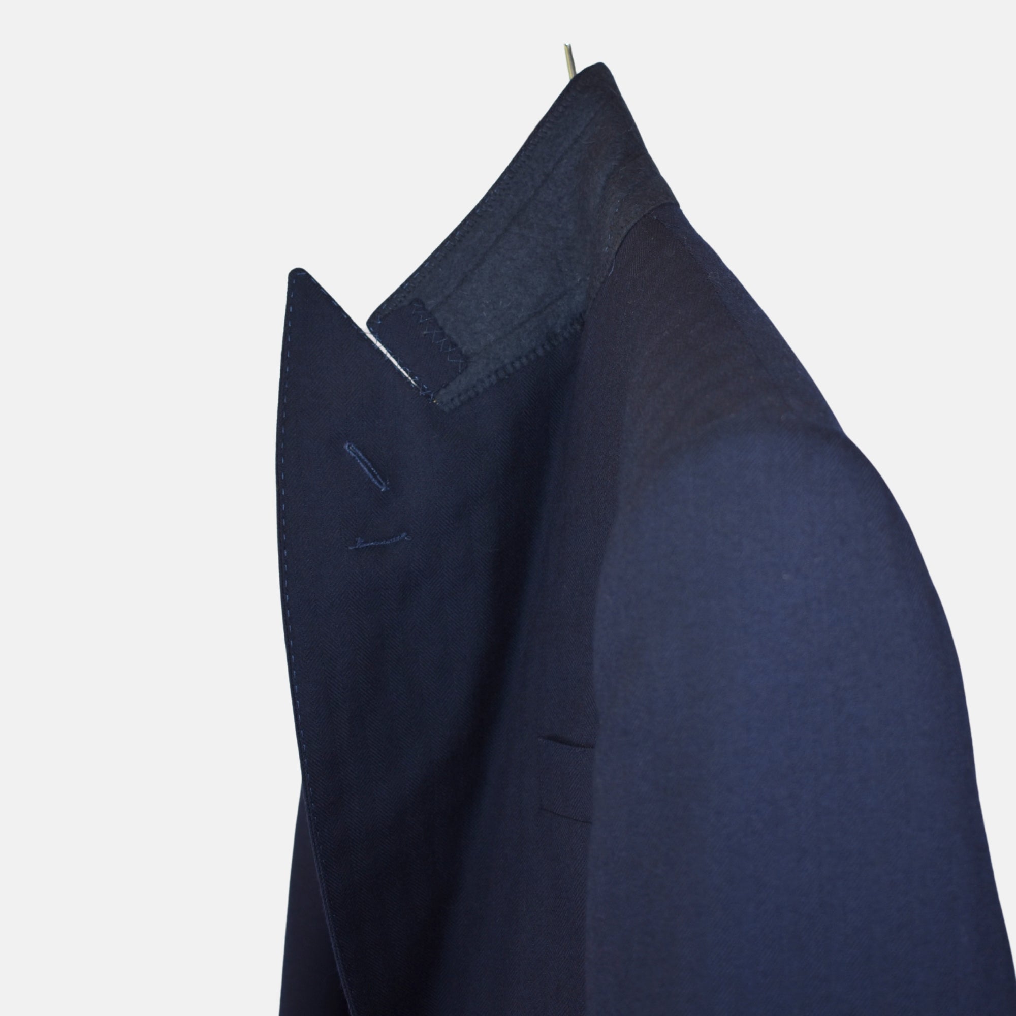 Darkblue Herringbone Suit made of Wool (EU 50)