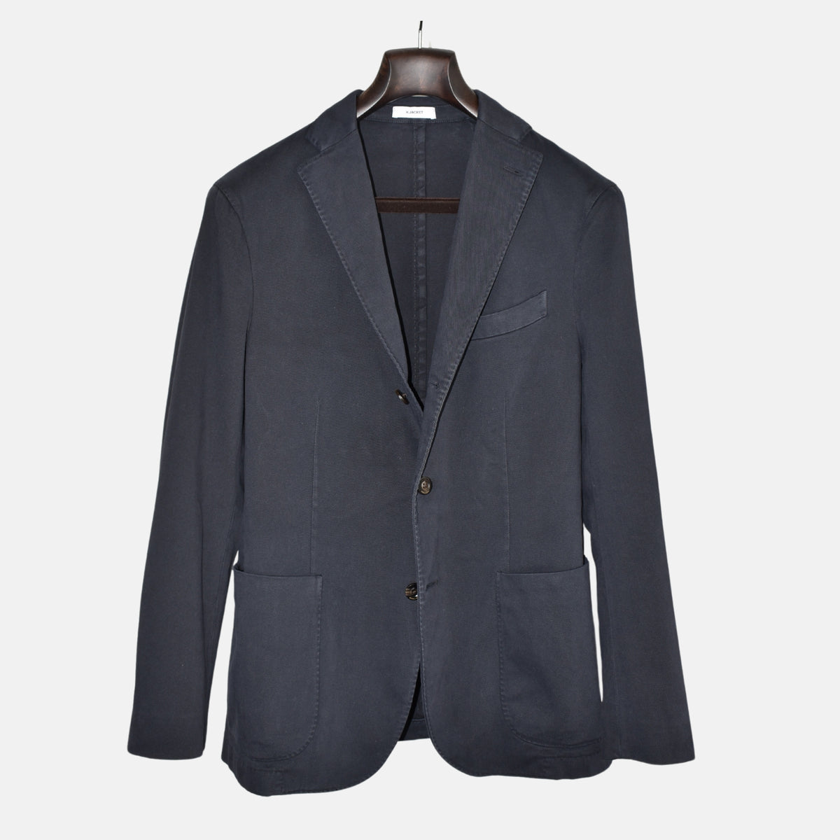 Marineblauer Blazer aus Baumwolle (EU 48)
