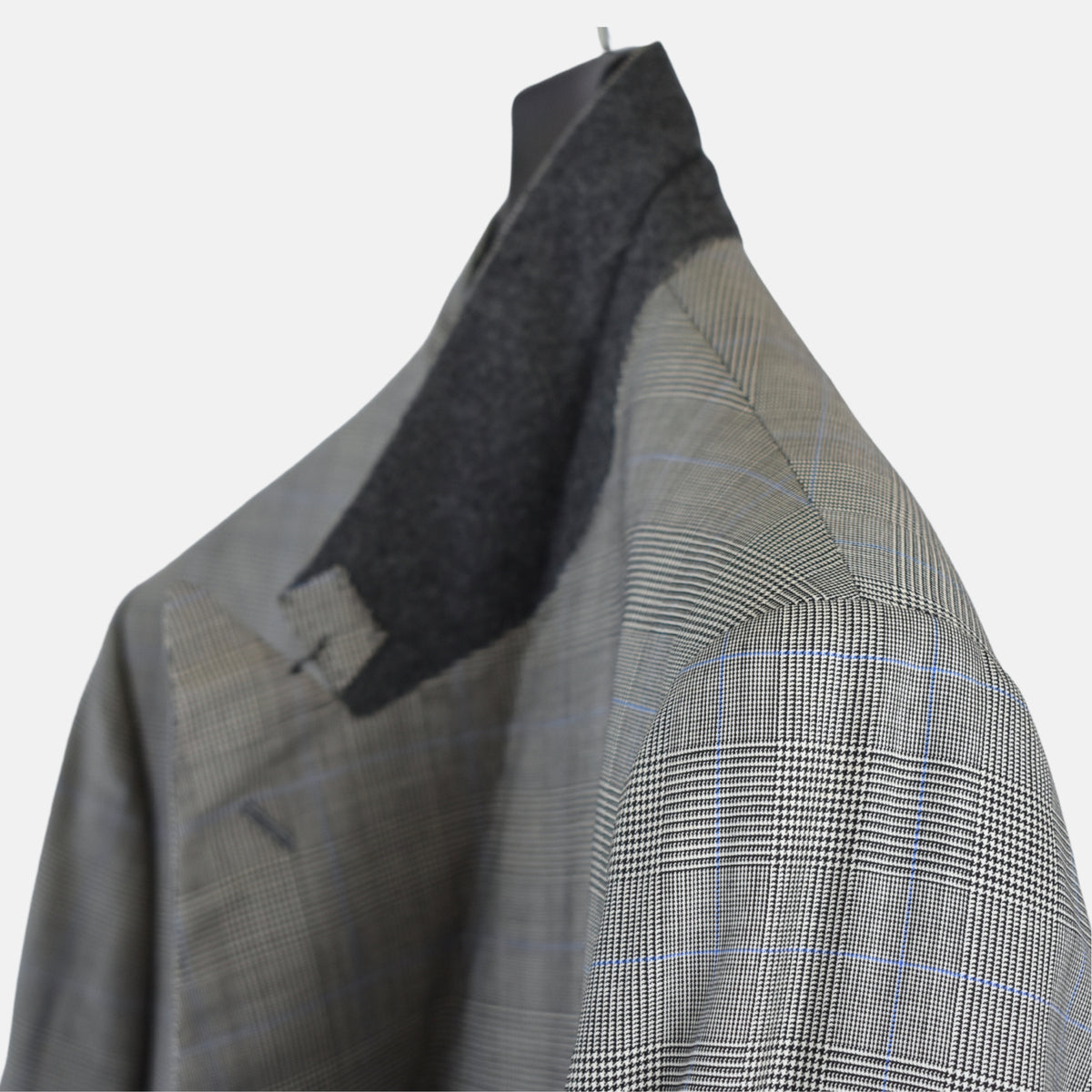 Multicoloured Double Breasted Checkered Suit made of Wool (EU 56)