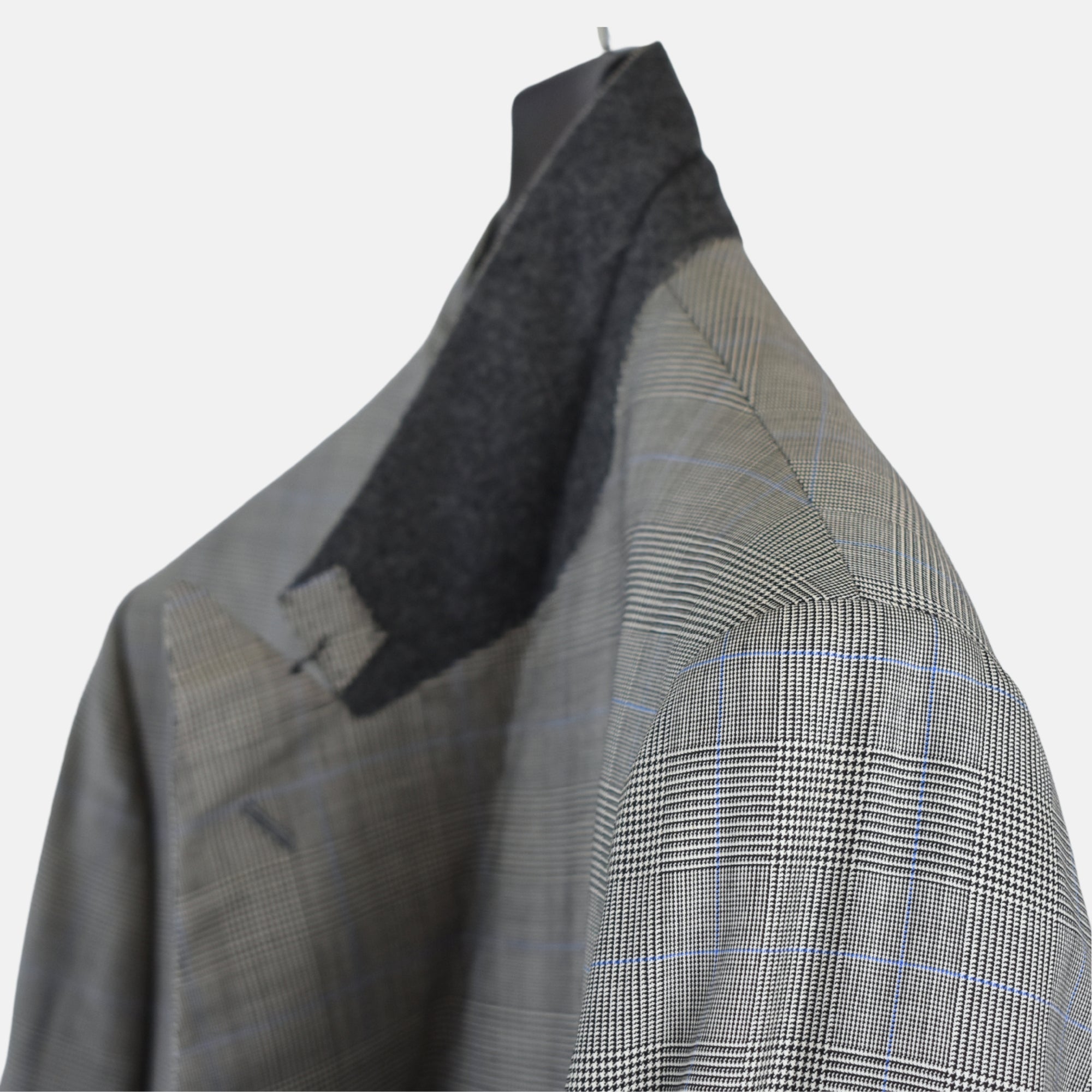 Multicoloured Double Breasted Checkered Suit made of Wool (EU 56)