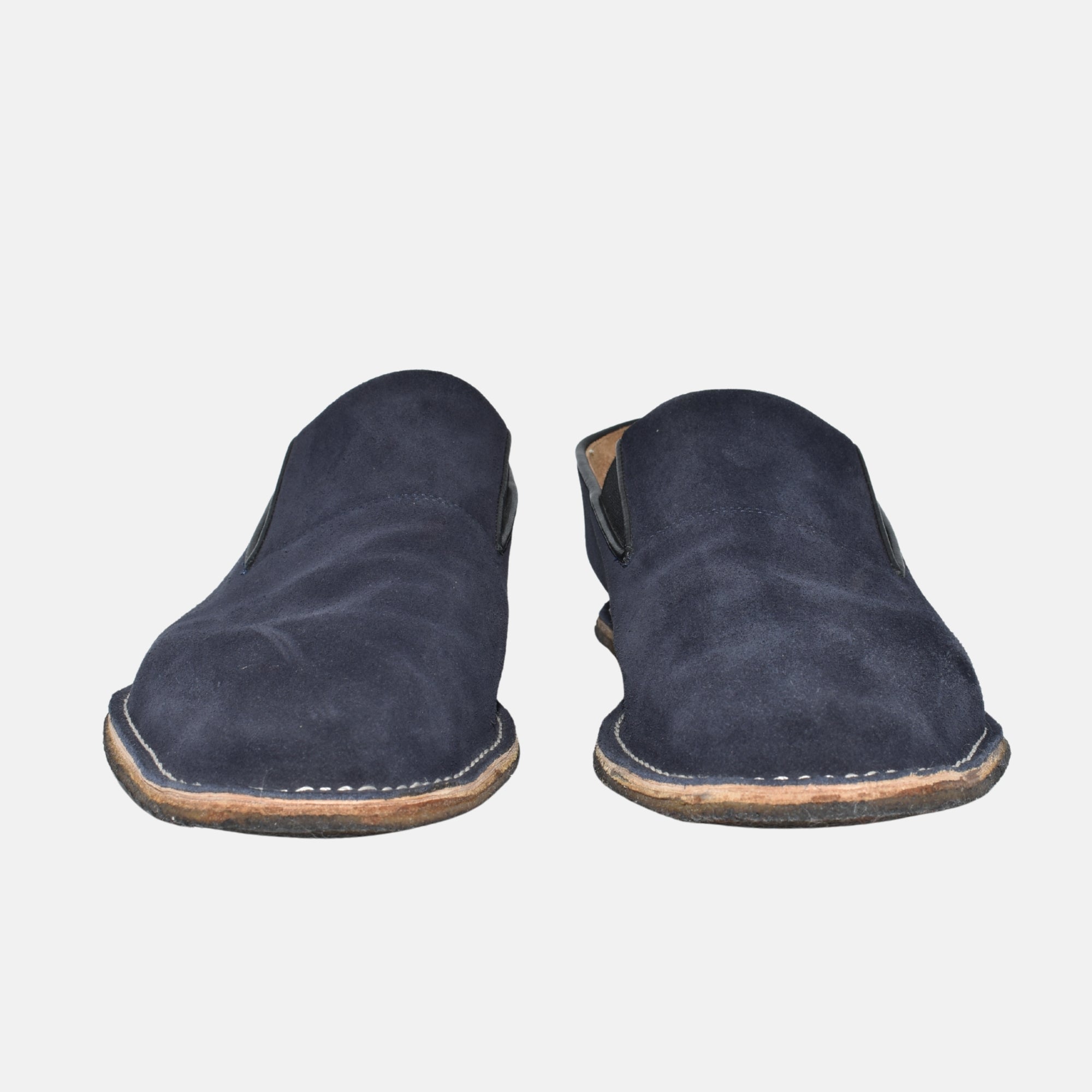 Navy Blue Slippers made of Suede (EU 43)