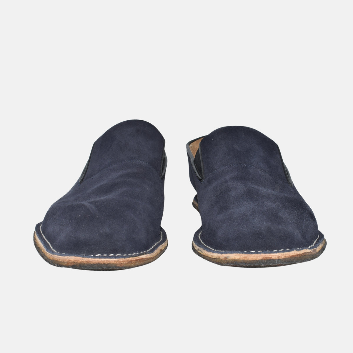 Navy Blue Slippers made of Suede (EU 43)