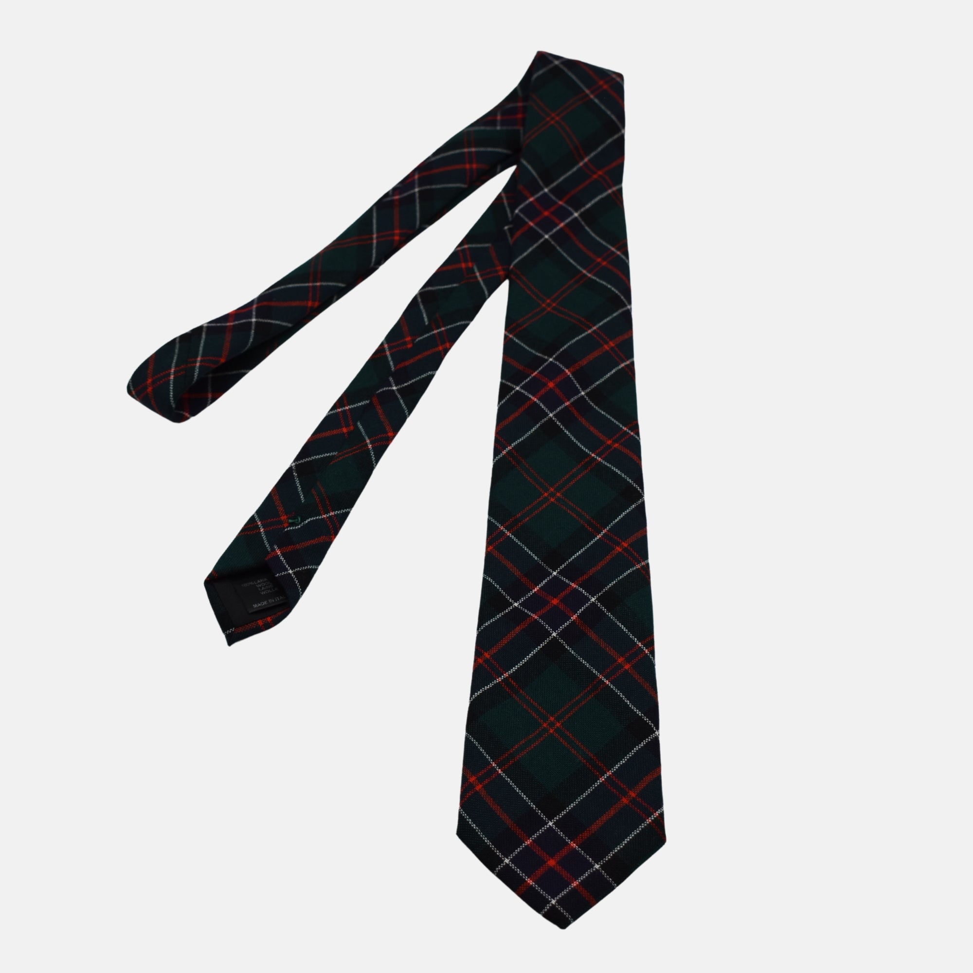 Multicoloured Checkered Tie made of Wool