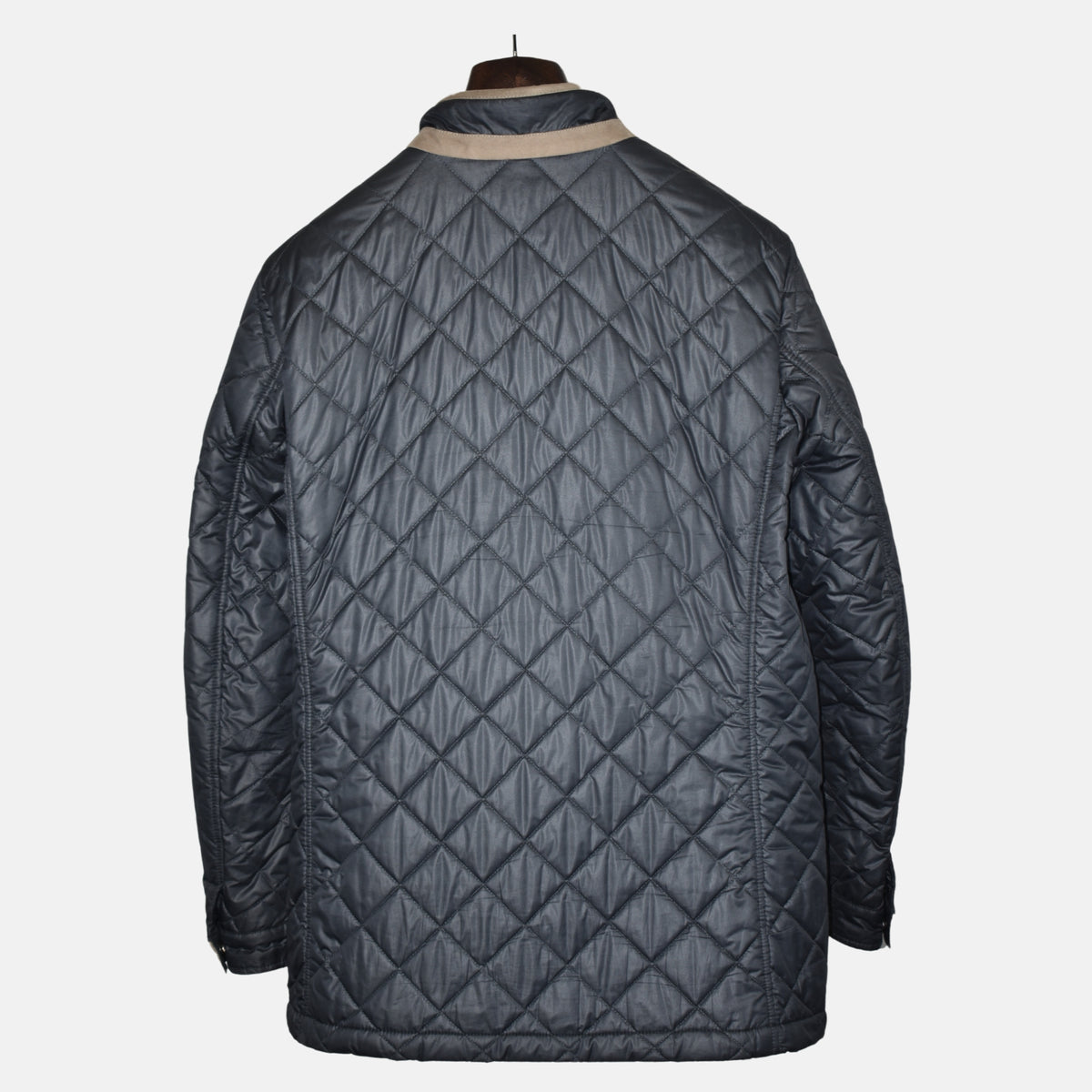 Blue Quilted Jacket made of Polyamide (EU 52)