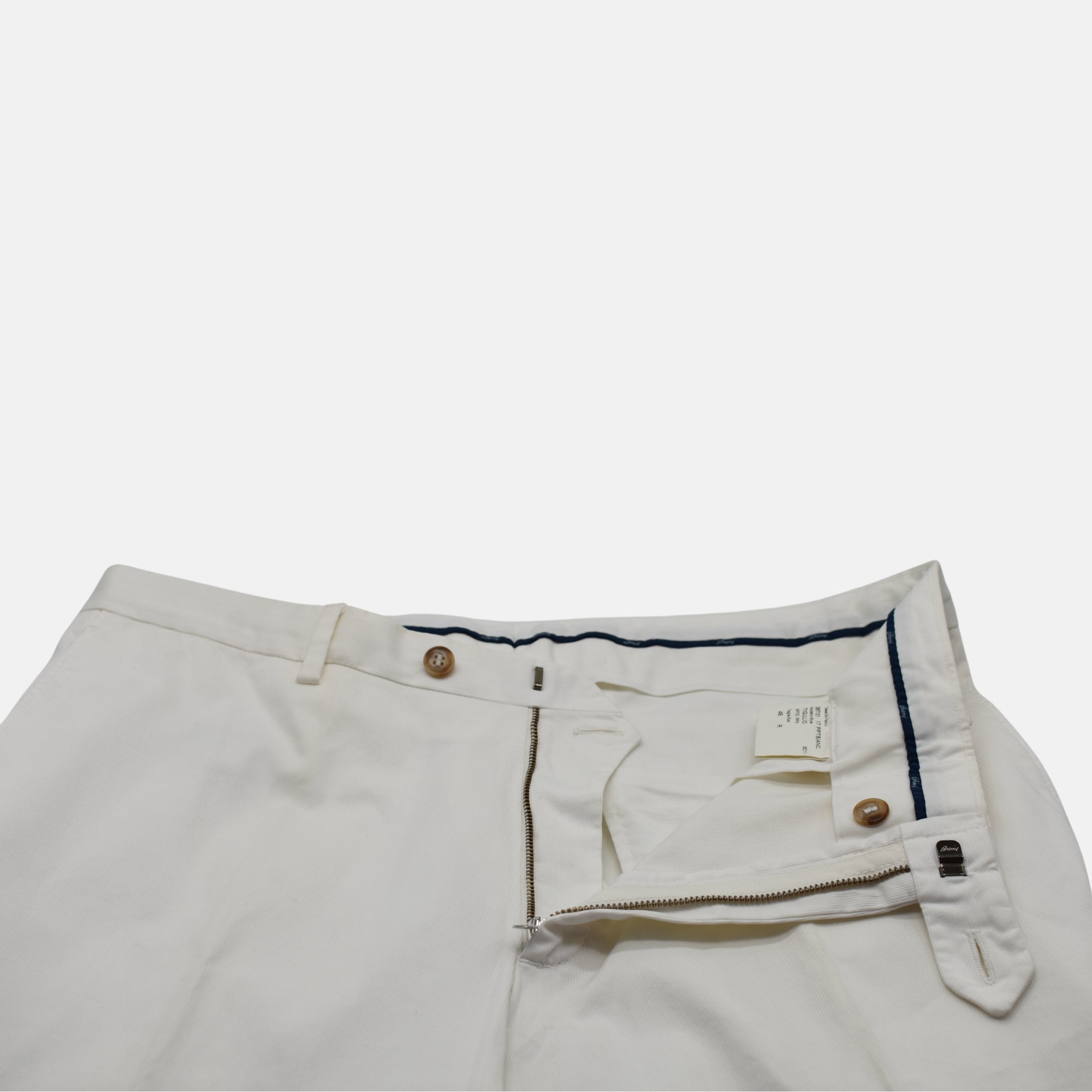 Offwhite Summer Corduroy Trousers made of Cotton ( EU 48)