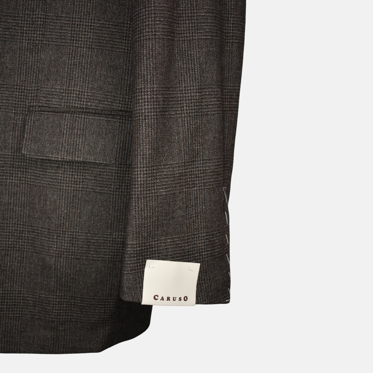 Brown Checked Suit made of Wool/Mohair/Cashmere (EU 54)
