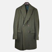 Green Double Breasted Coat made of Wool/Cashmere (EU 50)