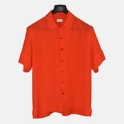 Orange Shirt made of Silk (M)