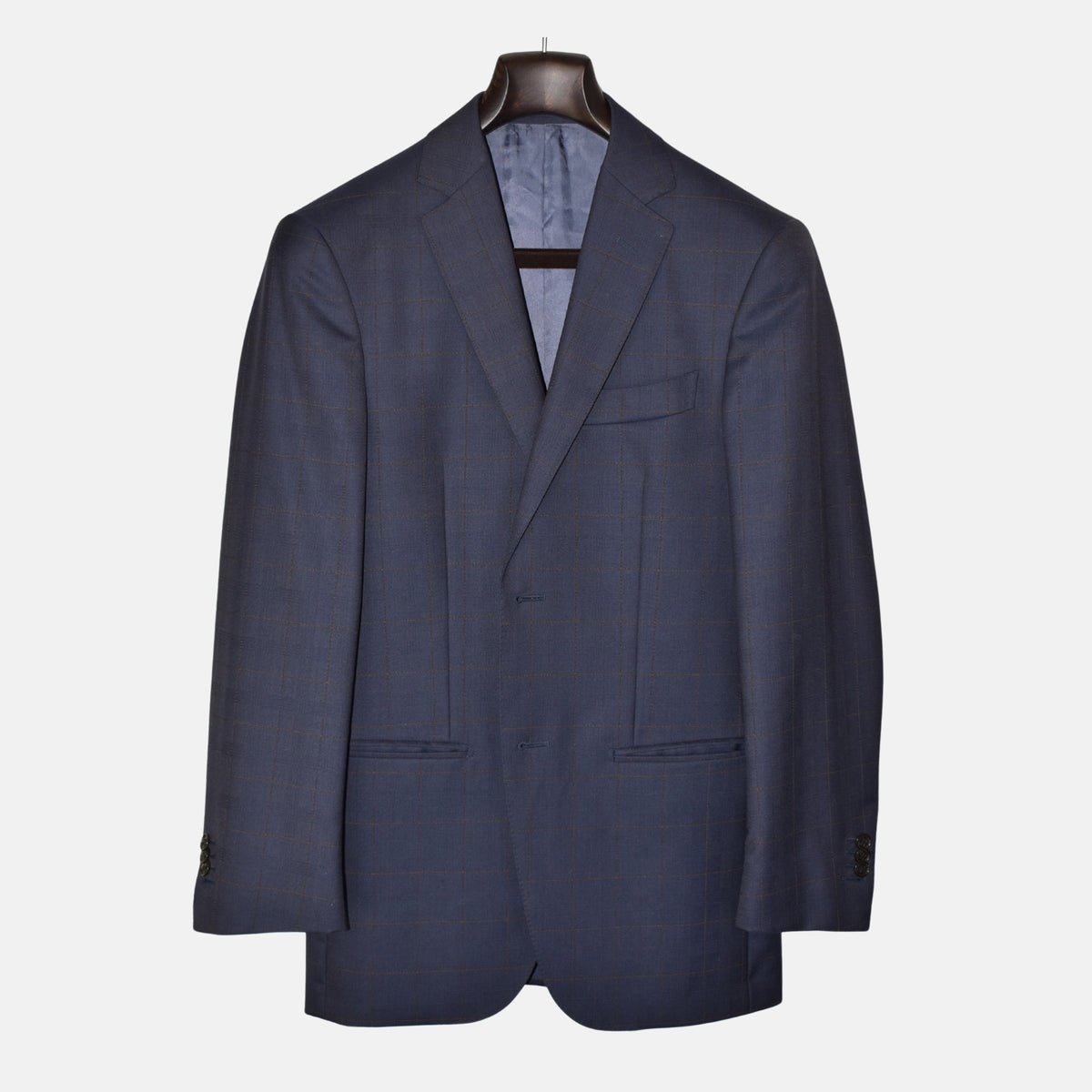 Blue Suit with Overcheck (EU 44)