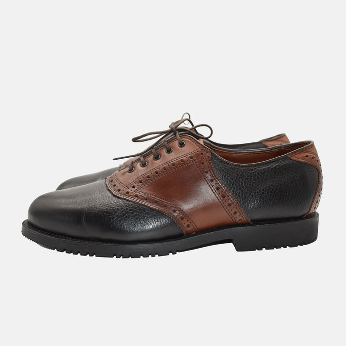 Black/Brown Budapester Shoes made of Leather (EU 42/US 9,5)