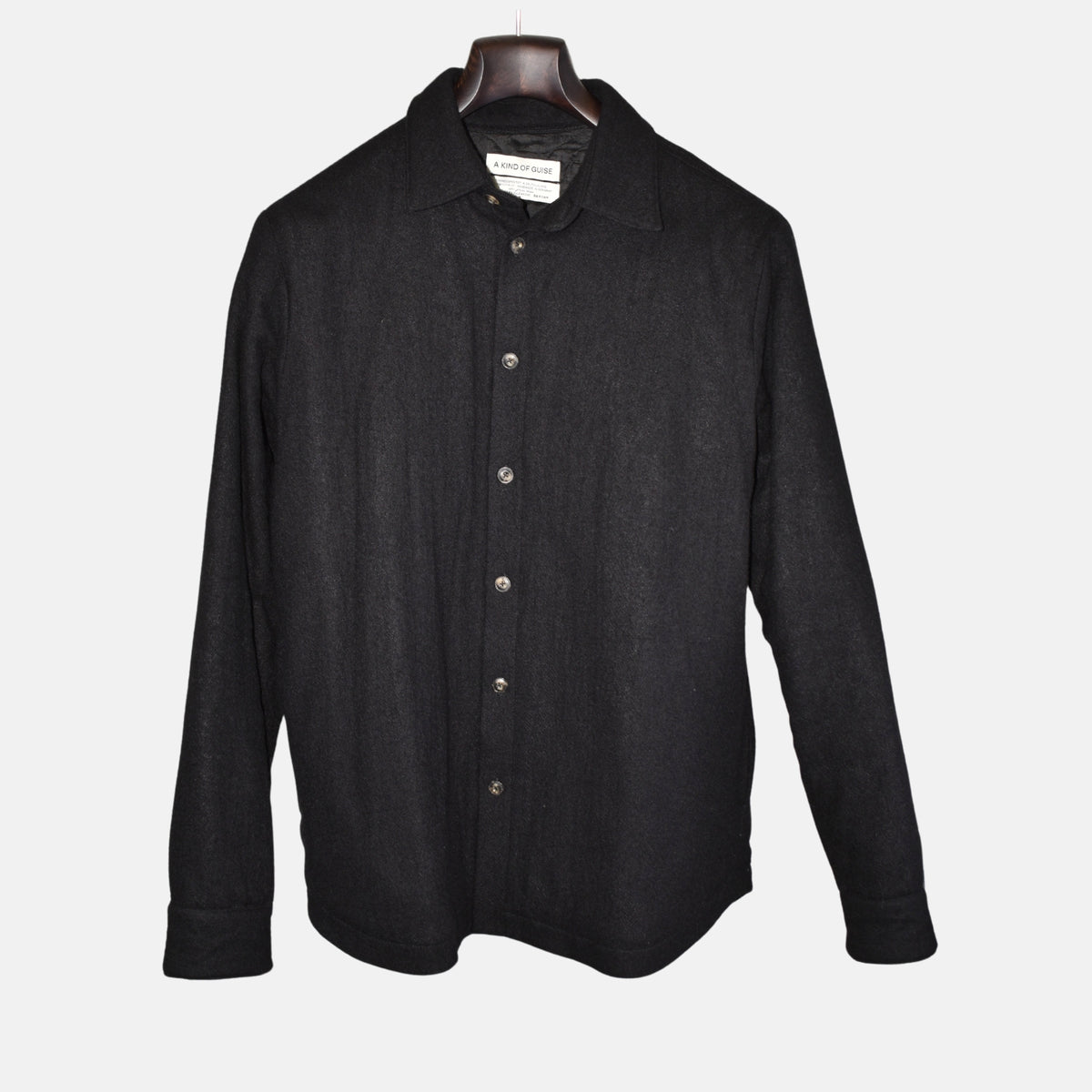Black Overshit made of Virgin Wool (M)