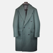 Green Double Breasted Coat made of Virgin Wool (EU 51)