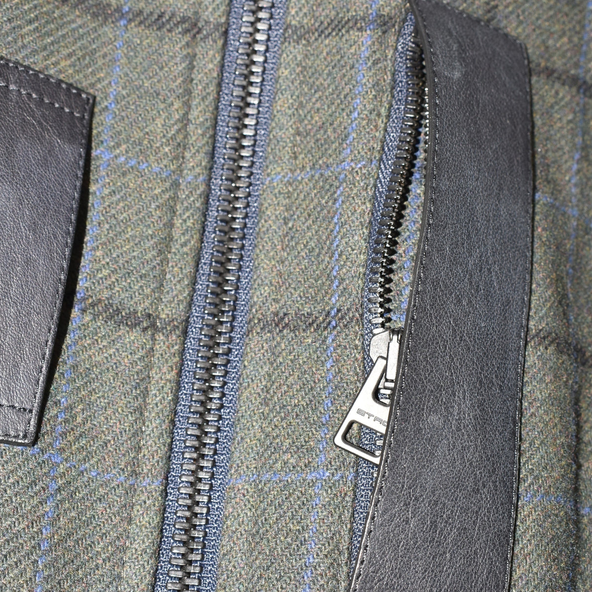 Black/Olive Checkered Bomber Jacket (M)