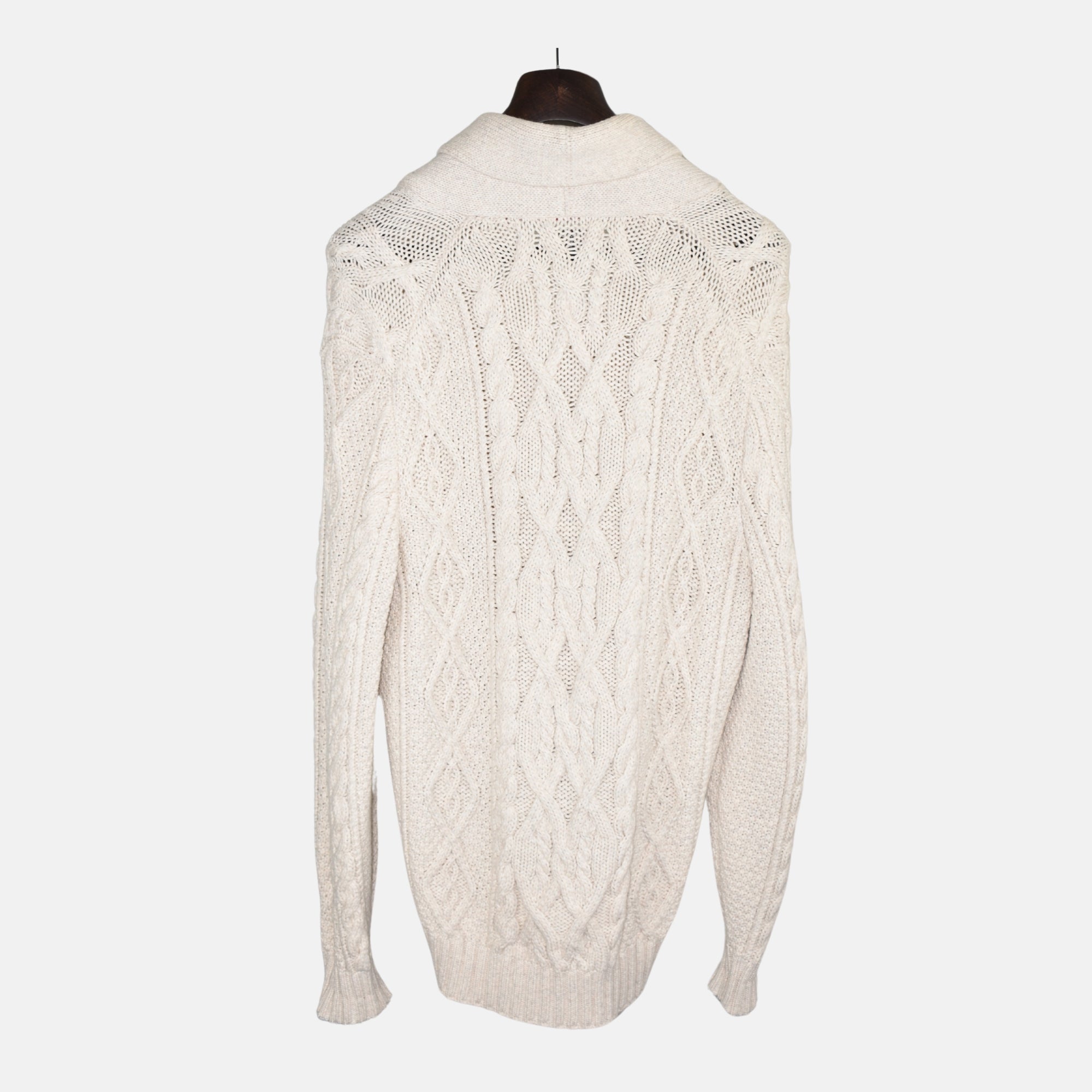 Cream Cardigan made of Cotton/Polyamide (EU 52)
