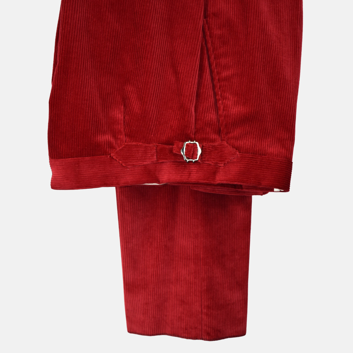 Red Corduroy Trousers made of Cotton (EU 46)