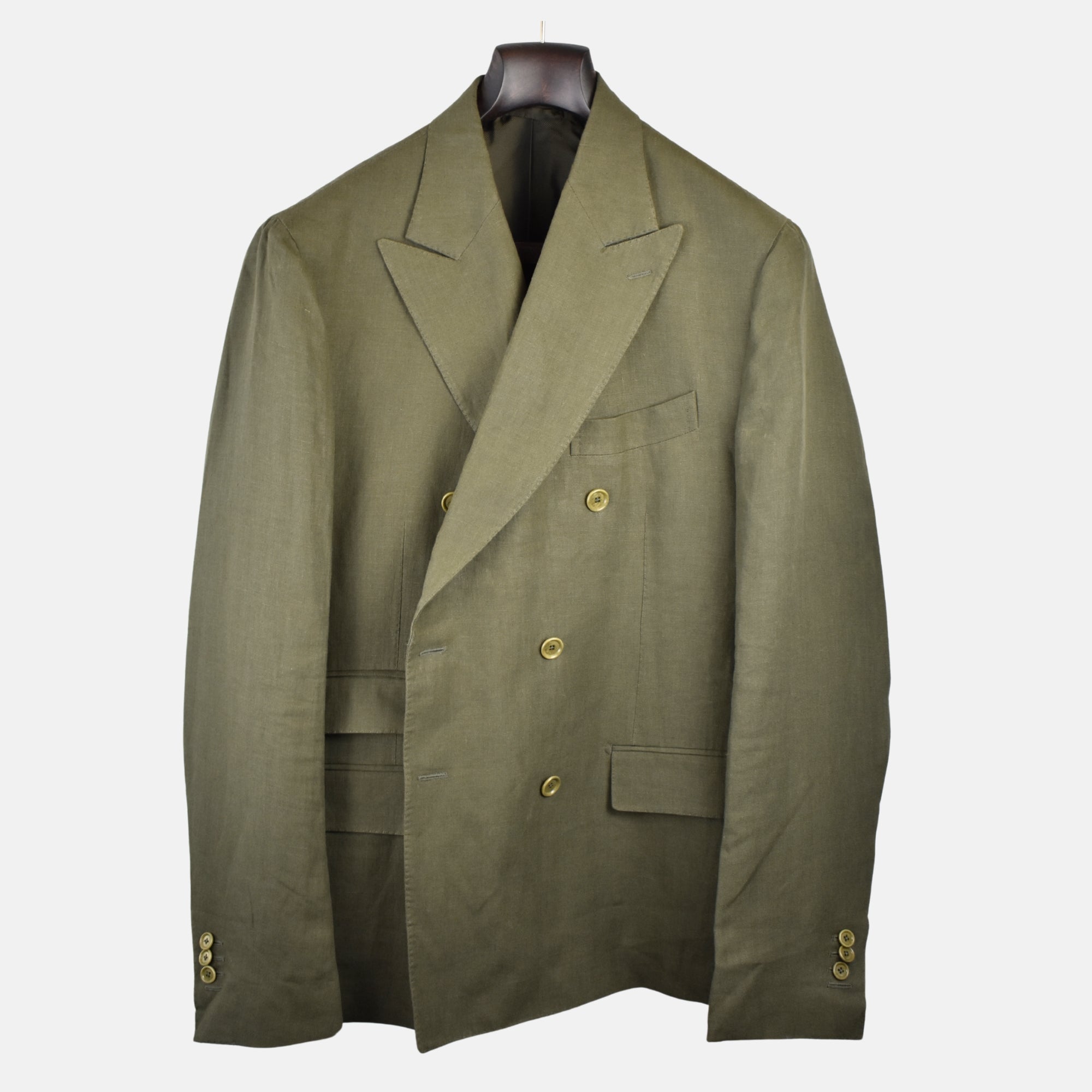 Khaki Suit made of Linen (EU 54)