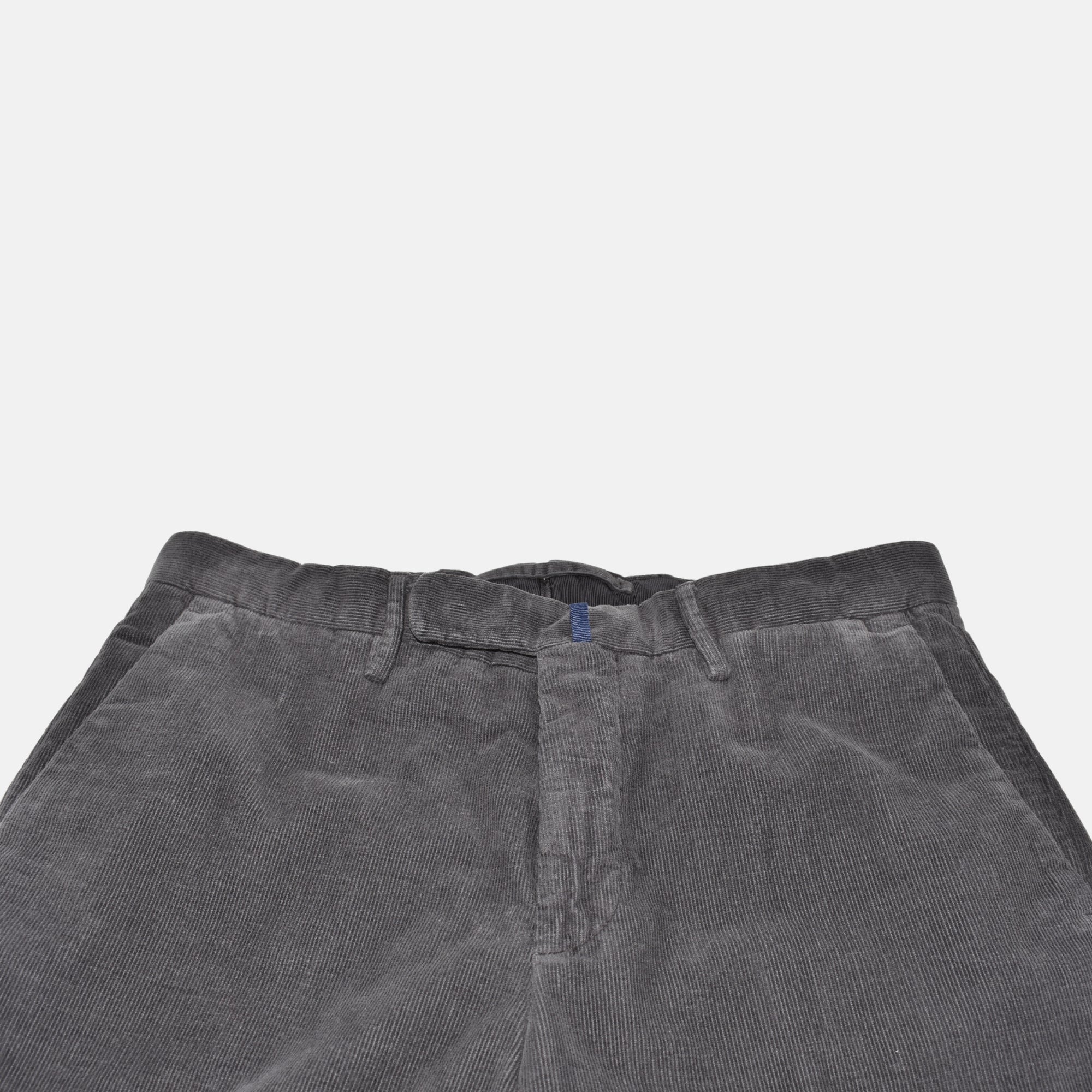 Dark Gray Corduroy Pants made of Cotton (EU 46)
