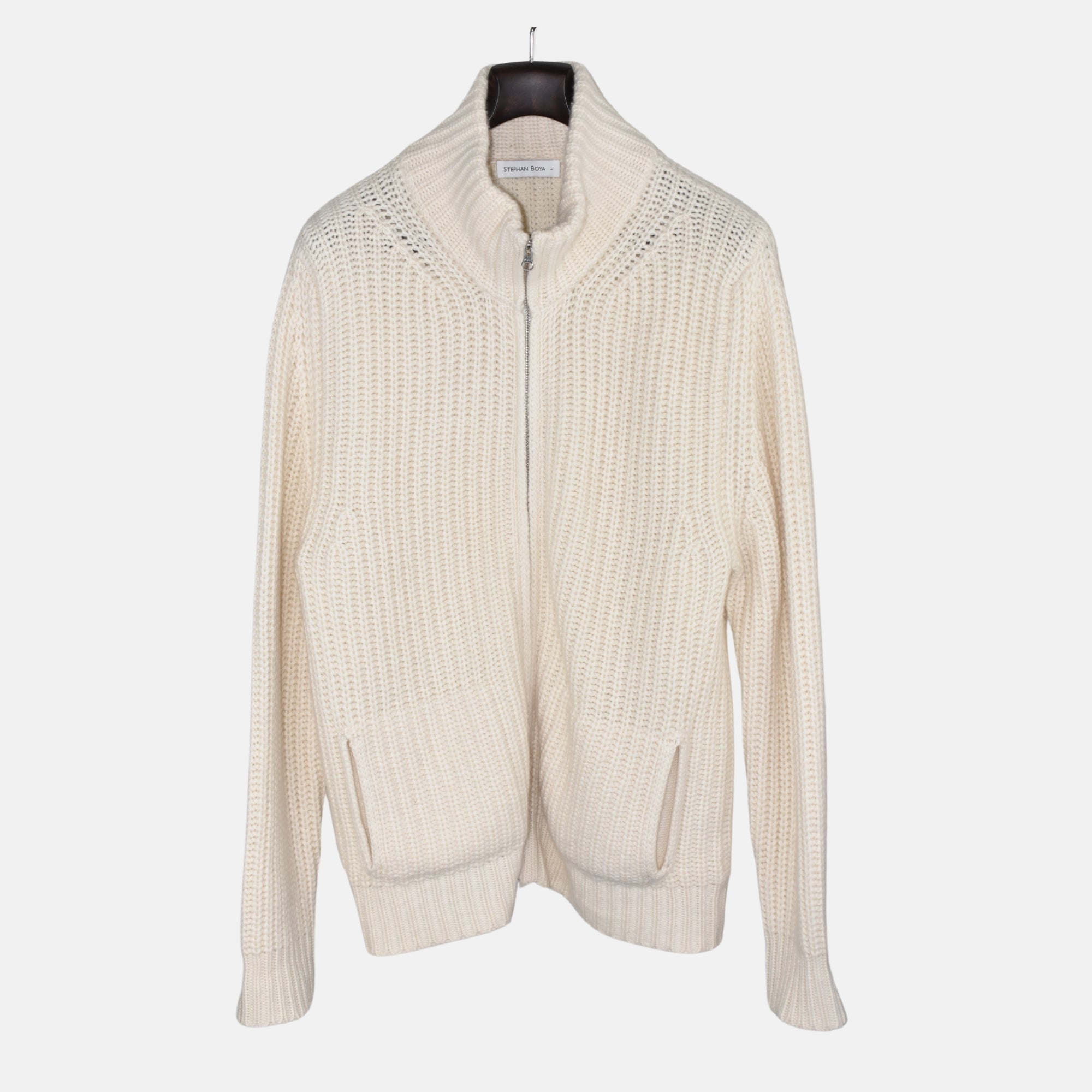 Cream Cardigan made of Cashmere (L)