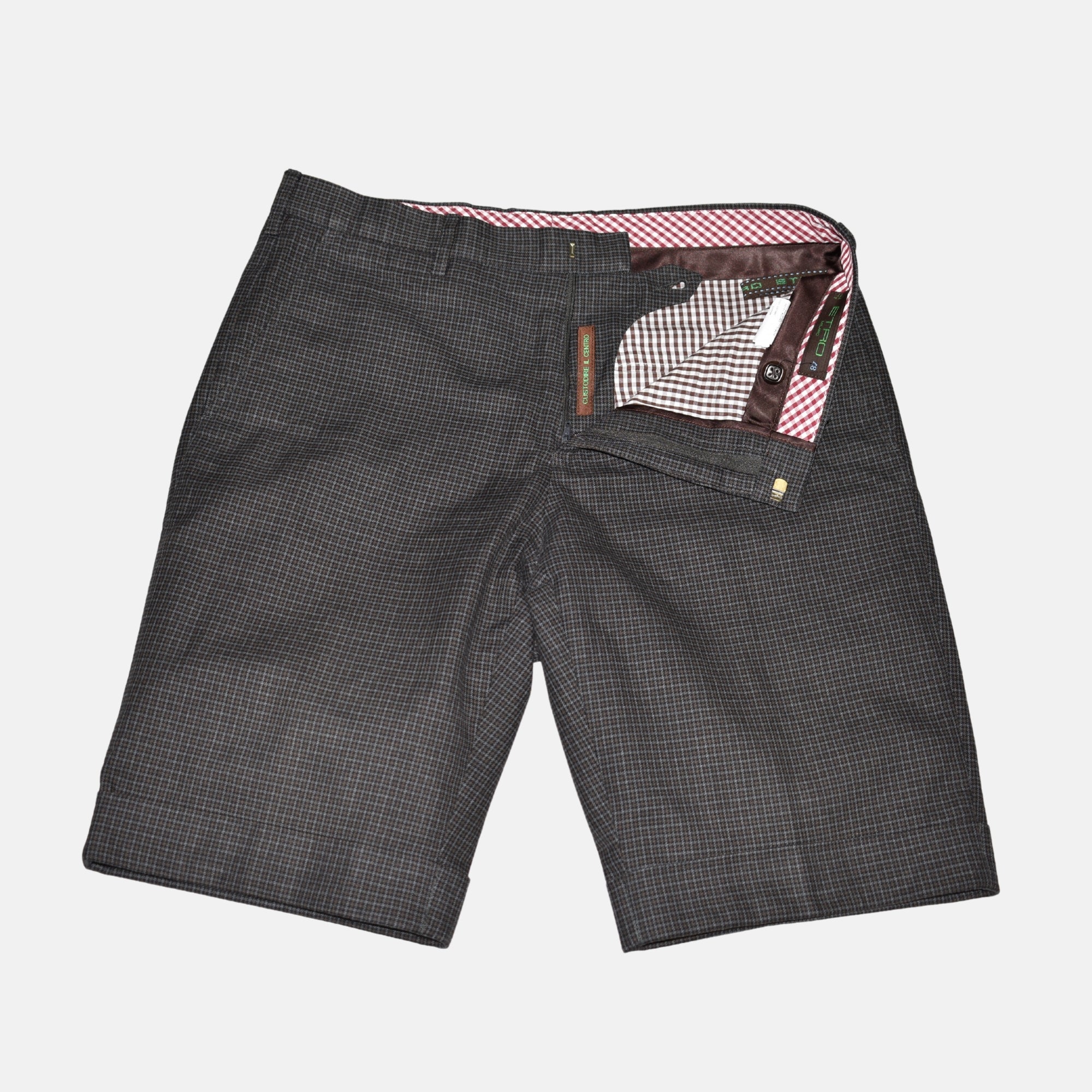 Multicoloured Checkered Shorts made of Cotton (EU 48)