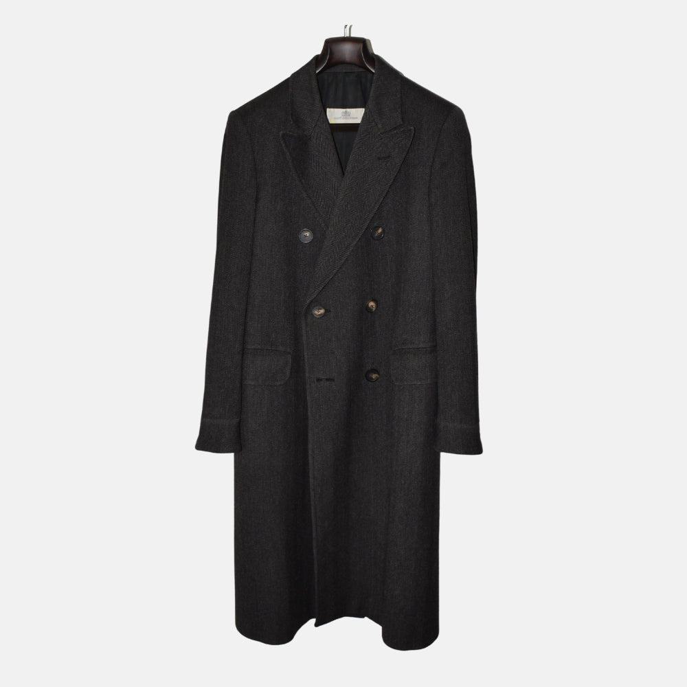 Anthracite Herringbone Coat made of Cashmere (EU 48)