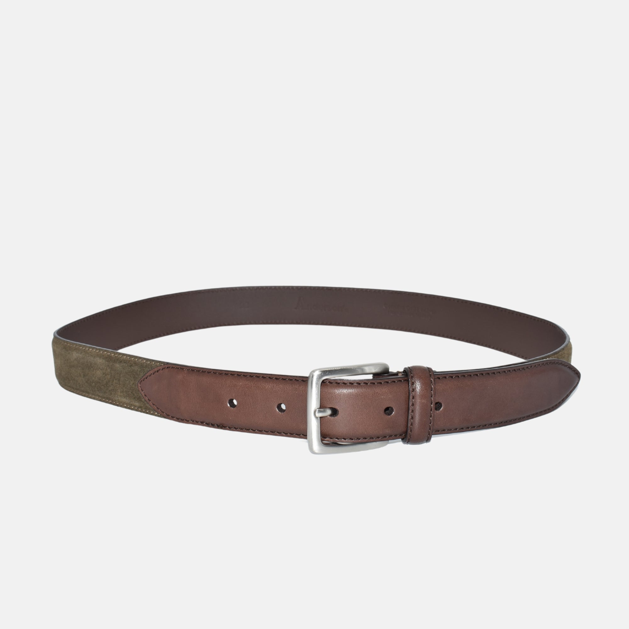 Khaki Belt made of Suede (S)