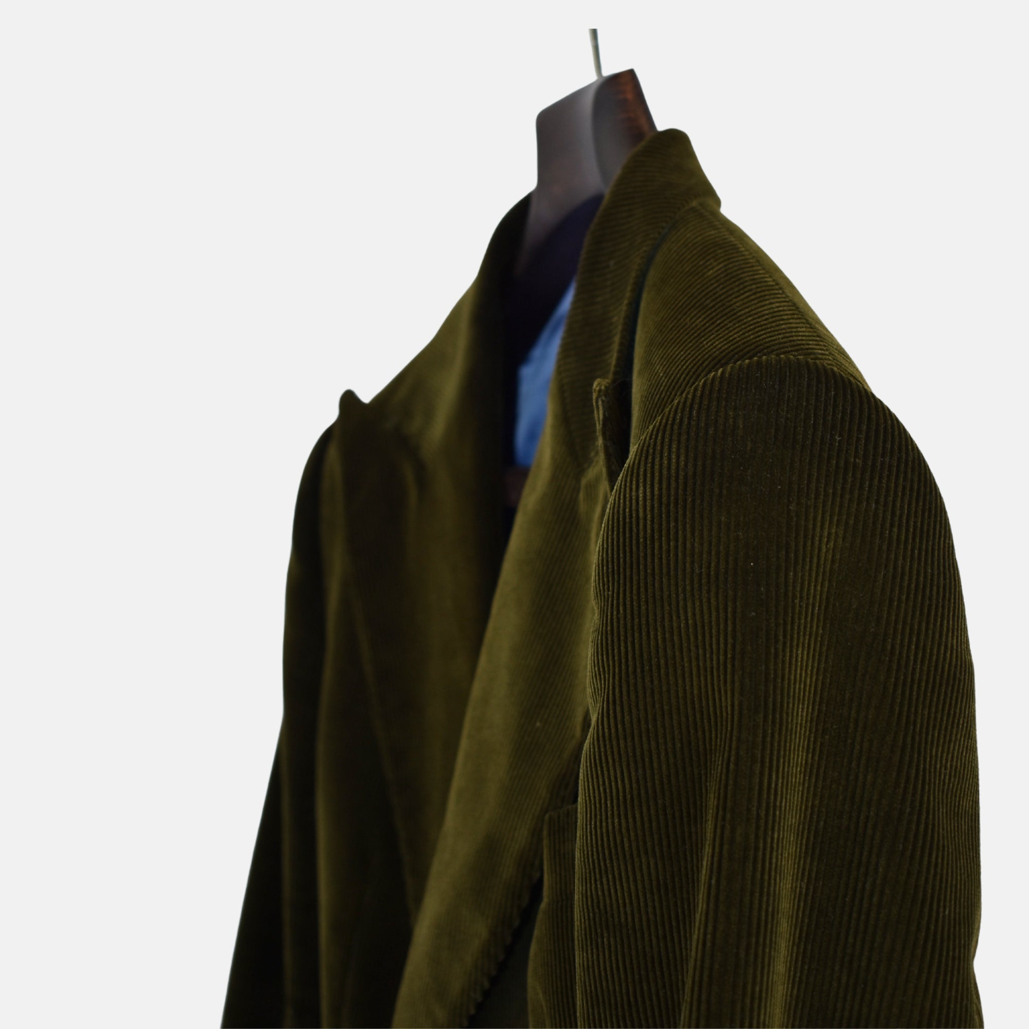 Dark Olive Cordurouy Suit made of Cotton ( EU 50)