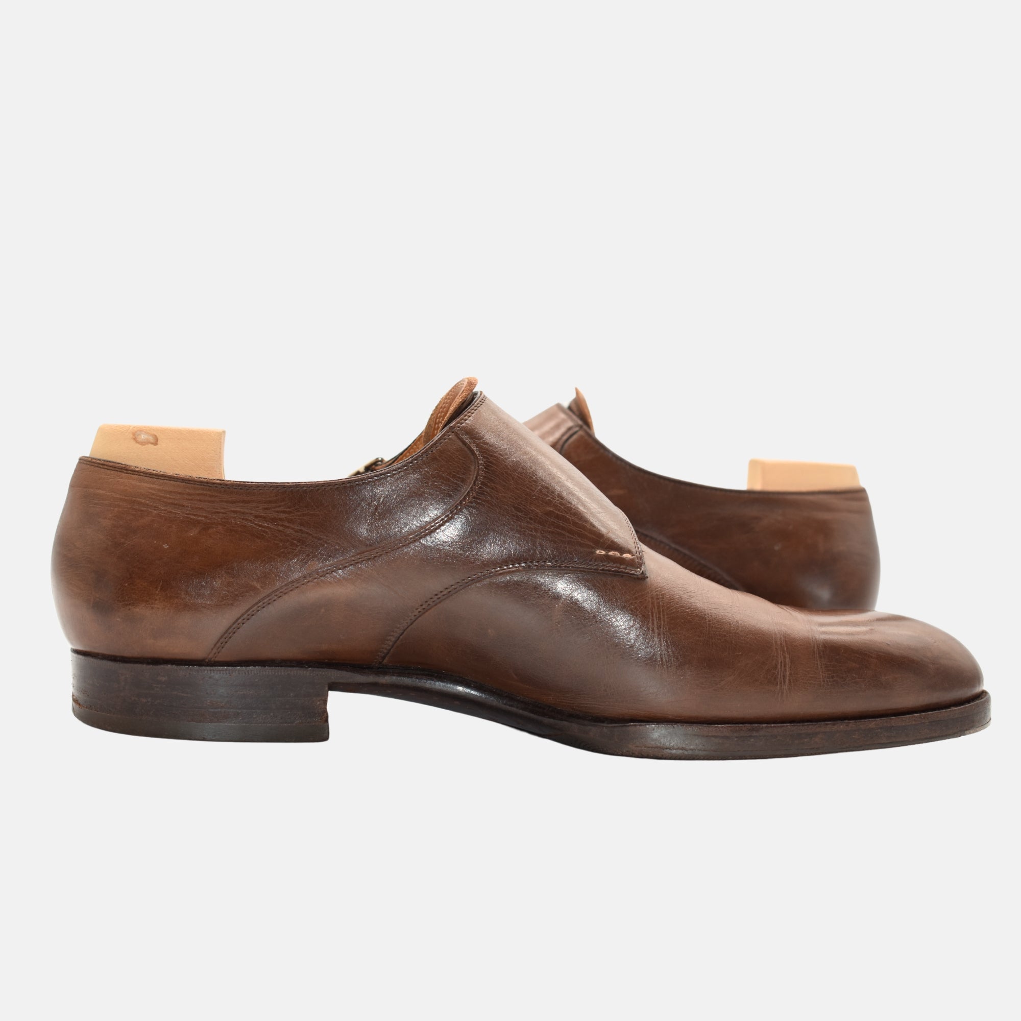 Brown Shoes made of Leather (EU 46)