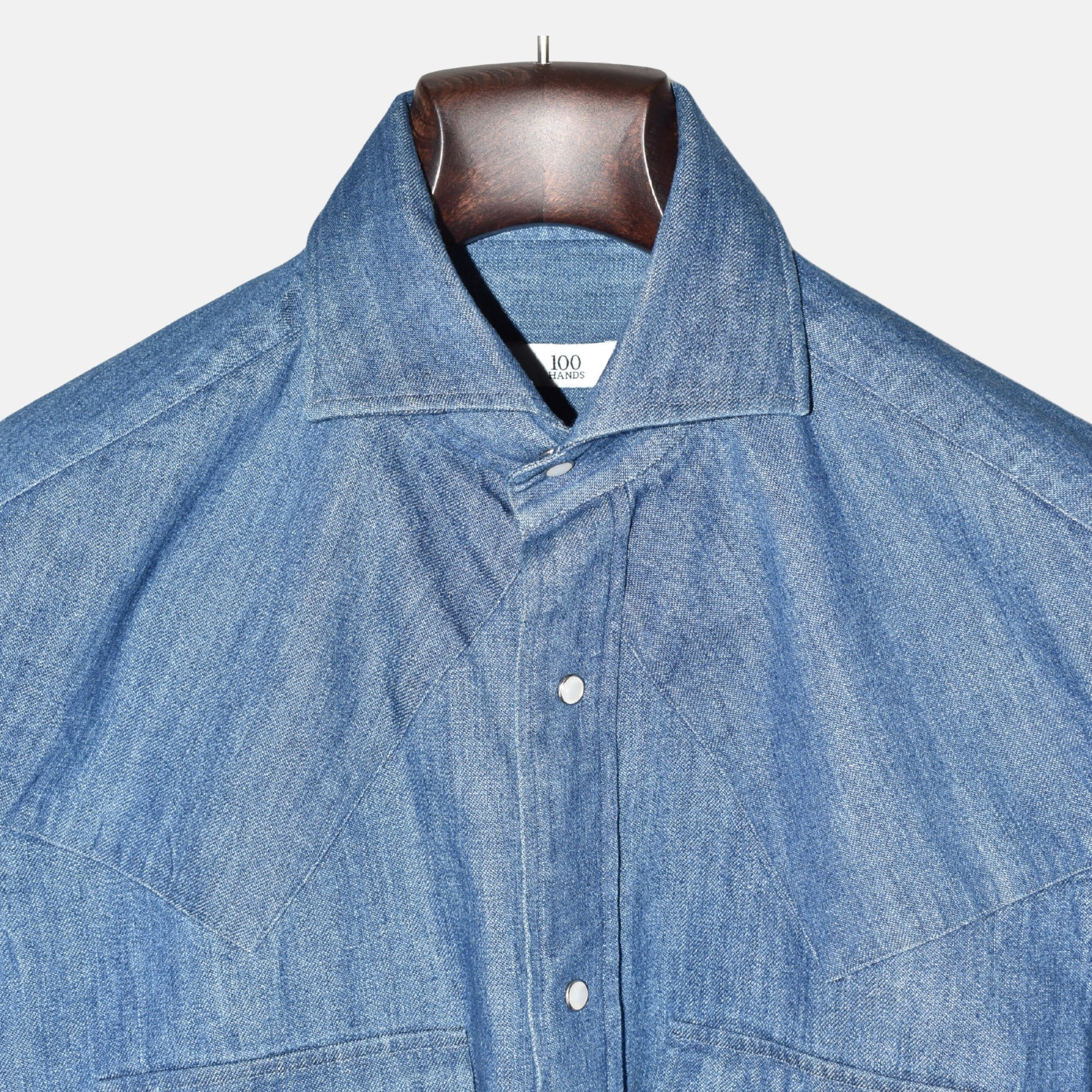 Blue Denim Shirt made of Cotton (S)