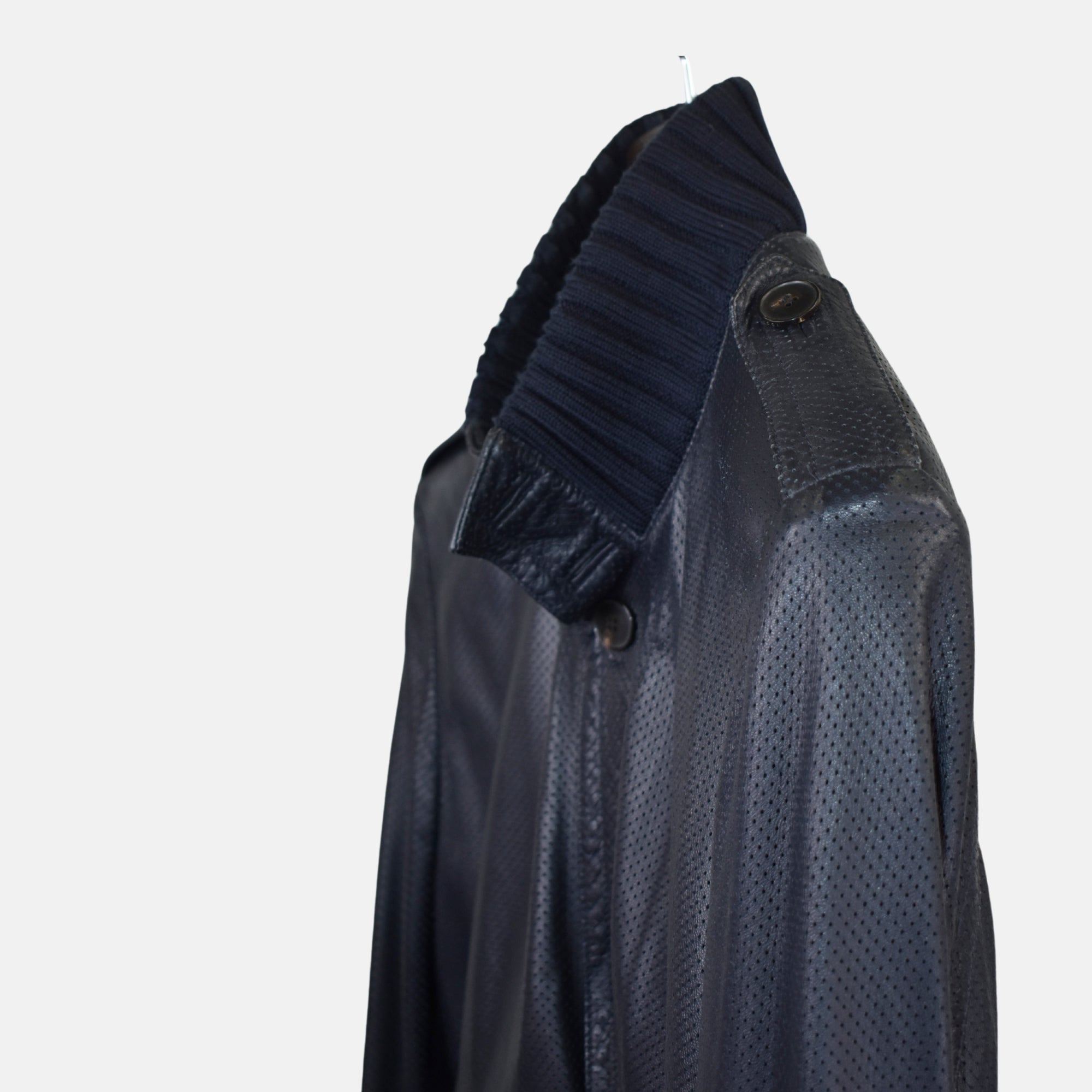 Navy Jacket made of Leather (EU 50)