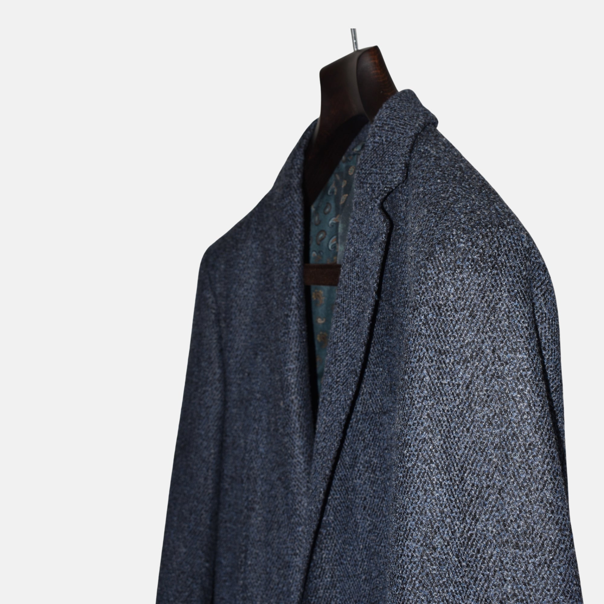 Blue Melange Blazer made of Wool/Polyester (EU 50)