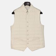 Cream Vest made of Cotton (L)